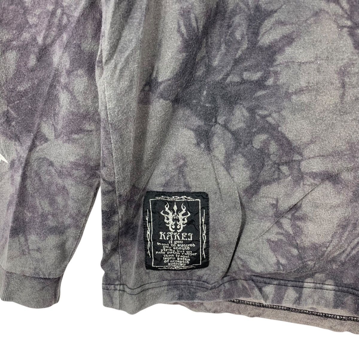 Other KAKEI JAPAN DRAGON Tribal Tie Dye Flame Tee Shirt Top Japan Size US L / EU 52-54 / 3 - 7 Thumbnail