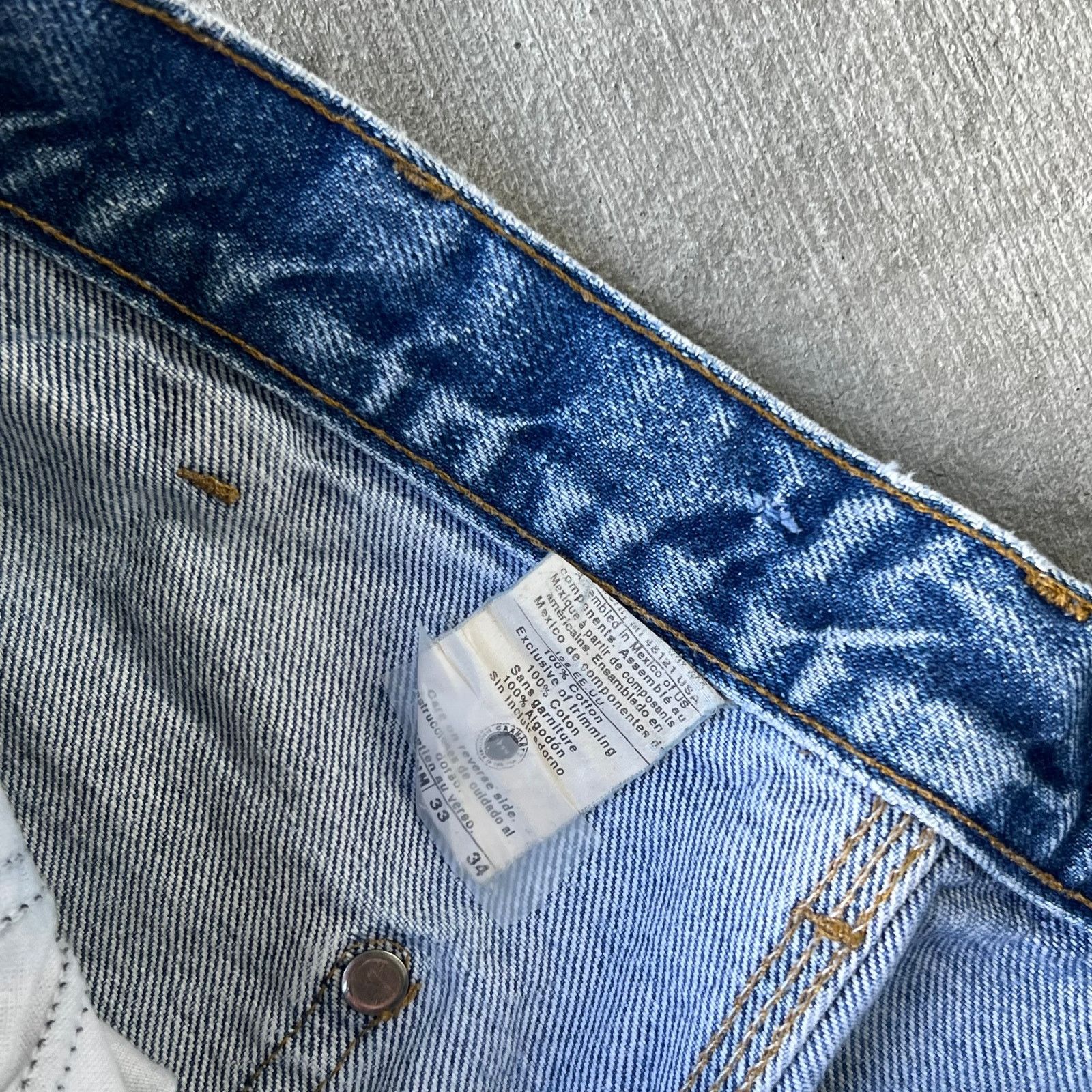 Carhartt × Vintage Carhartt faded blue denim double knee work carpenter pants Size US 31 - 7 Thumbnail