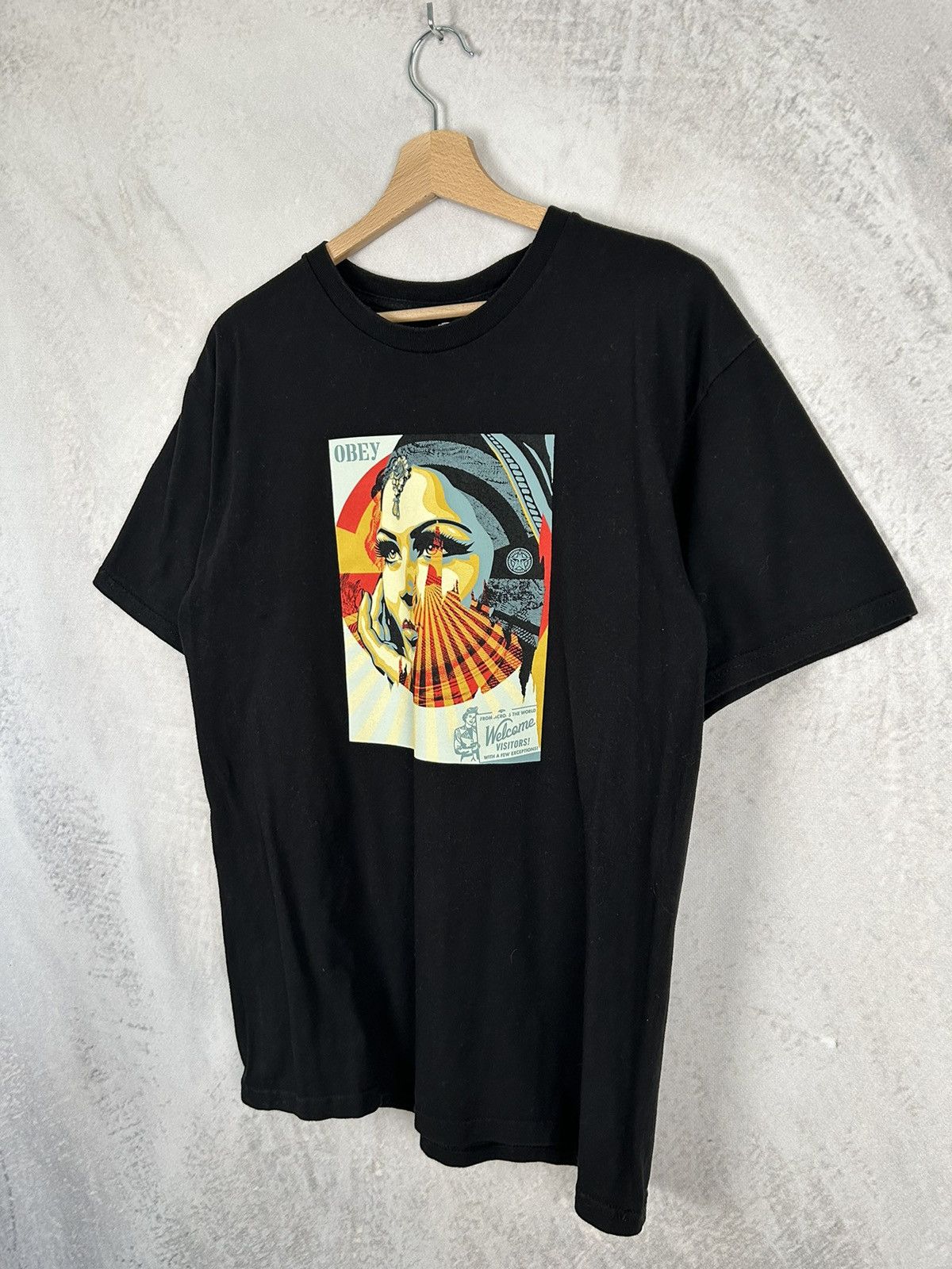 Obey Obey Graphic Tee Streetwear Skate Vintage Alternative Size US M / EU 48-50 / 2 - 2 Thumbnail
