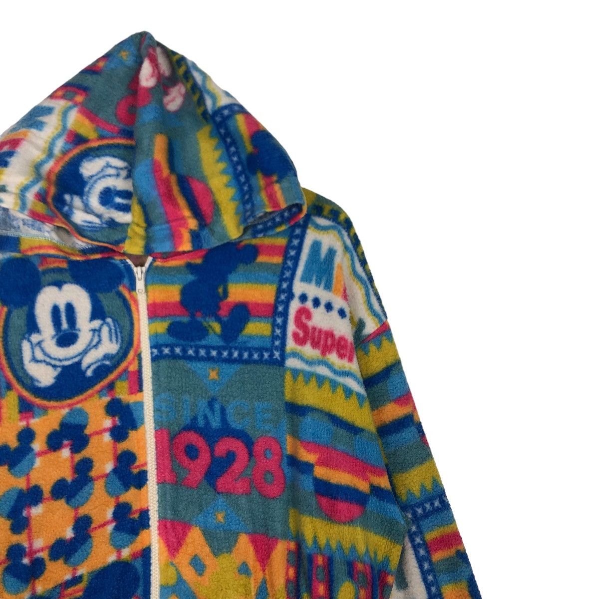 Japanese Brand 🔥Vtg Mickey Mouse Full Print Zipper Jacket Size US S / EU 44-46 / 1 - 6 Thumbnail