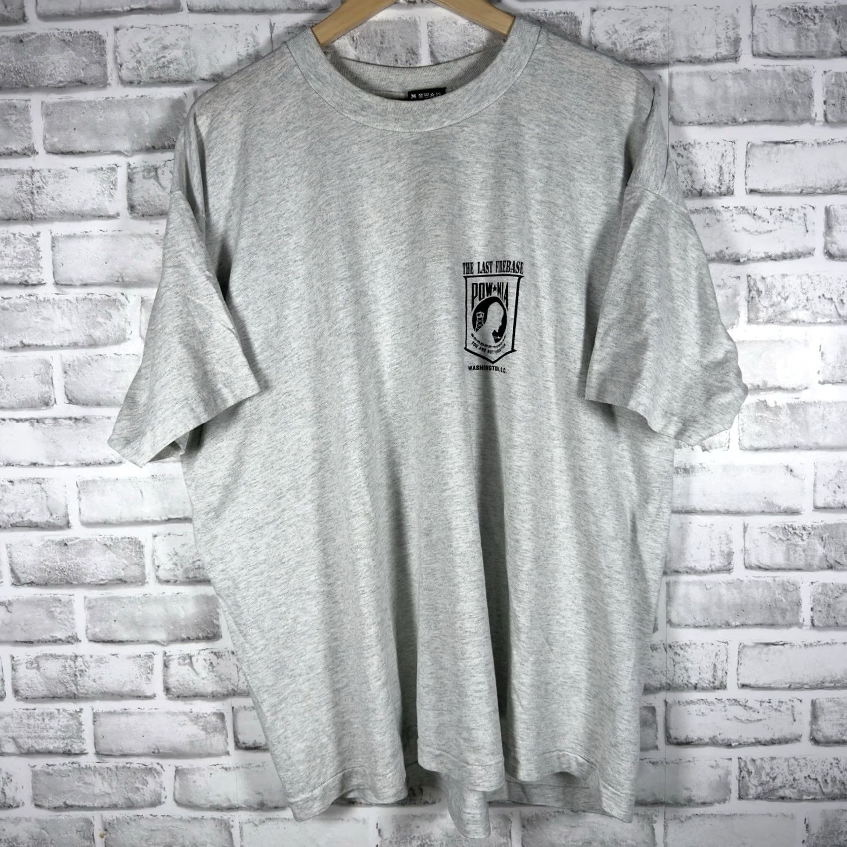 Fruit Of The Loom VINTAGE Fruit Of The Loom The Wall Tee XXL Gray Graphic SINGLE STITCH USA VTG POW Mens Size US XXL / EU 58 / 5 - 2 Thumbnail