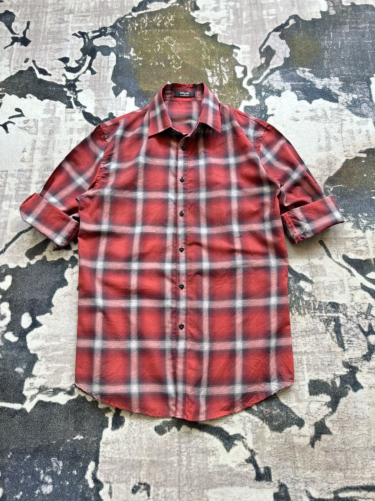Shellac Shellac x Semantic Design shadow plaid light shirt Size US M / EU 48-50 / 2 - 1 Thumbnail
