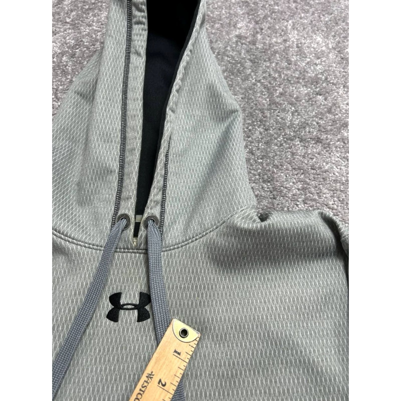 Under Armour Under Armour Hoodie Mens Large Gray Fleece Lined Loose Fit Wrinkle Resistant Size US L / EU 52-54 / 3 - 6 Thumbnail