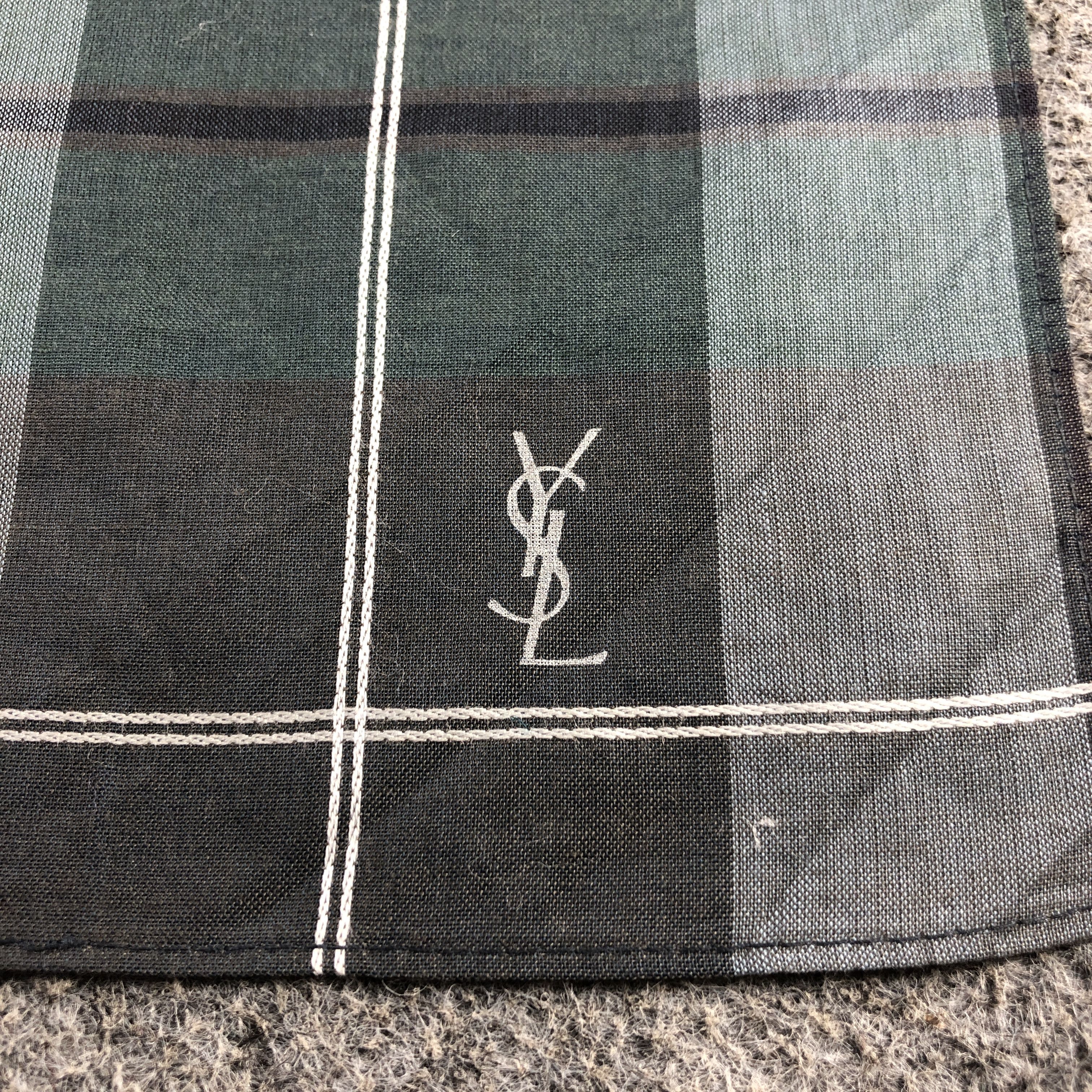 Yves Saint Laurent YSL Handkerchief Neckerchief Bandana H2801 Size ONE SIZE - 4 Thumbnail