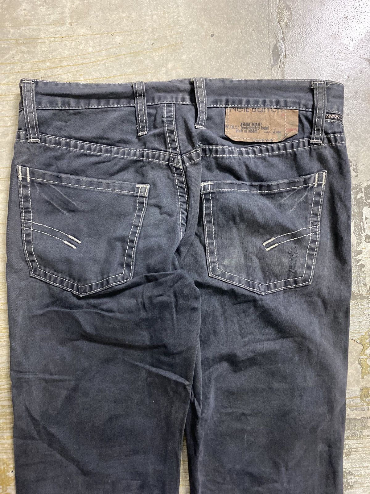 Neil Barrett SS1999 NEIL BARRETT Mud wash distressed denim Size US 33 - 13 Thumbnail