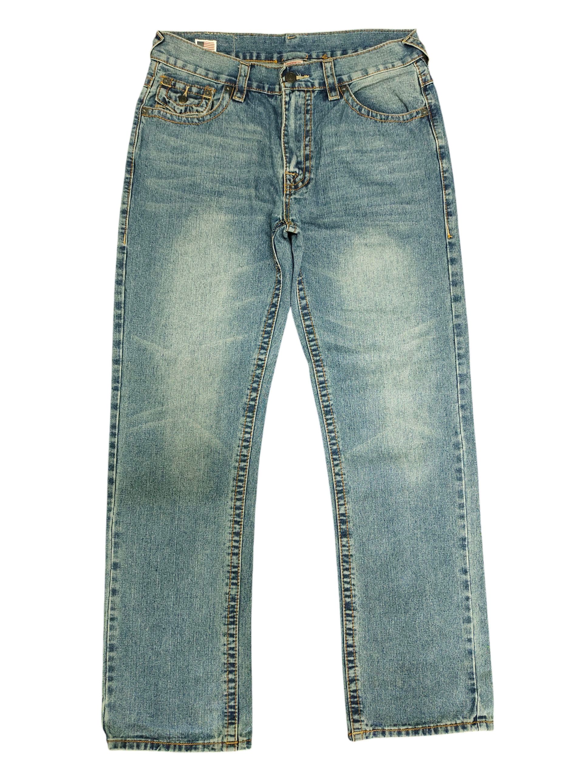 True Religion Vintage Y2k True Religion Usa Ricky Denim Jeans Size US 36 / EU 52 - 1 Thumbnail