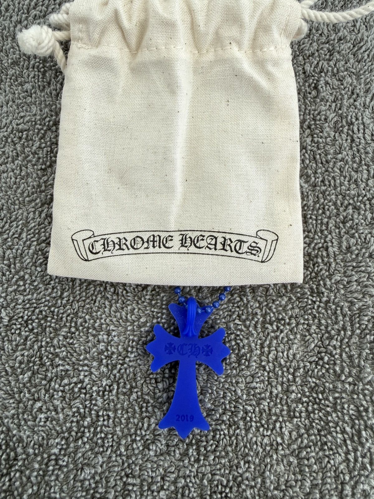 Chrome Hearts Chrome hearts silicone cross blue pendant Size ONE SIZE - 3 Thumbnail