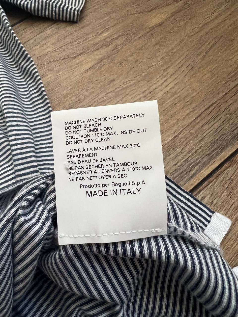 Boglioli Boglioli Striped Cotton Polo Size US XL / EU 56 / 4 - 7 Thumbnail