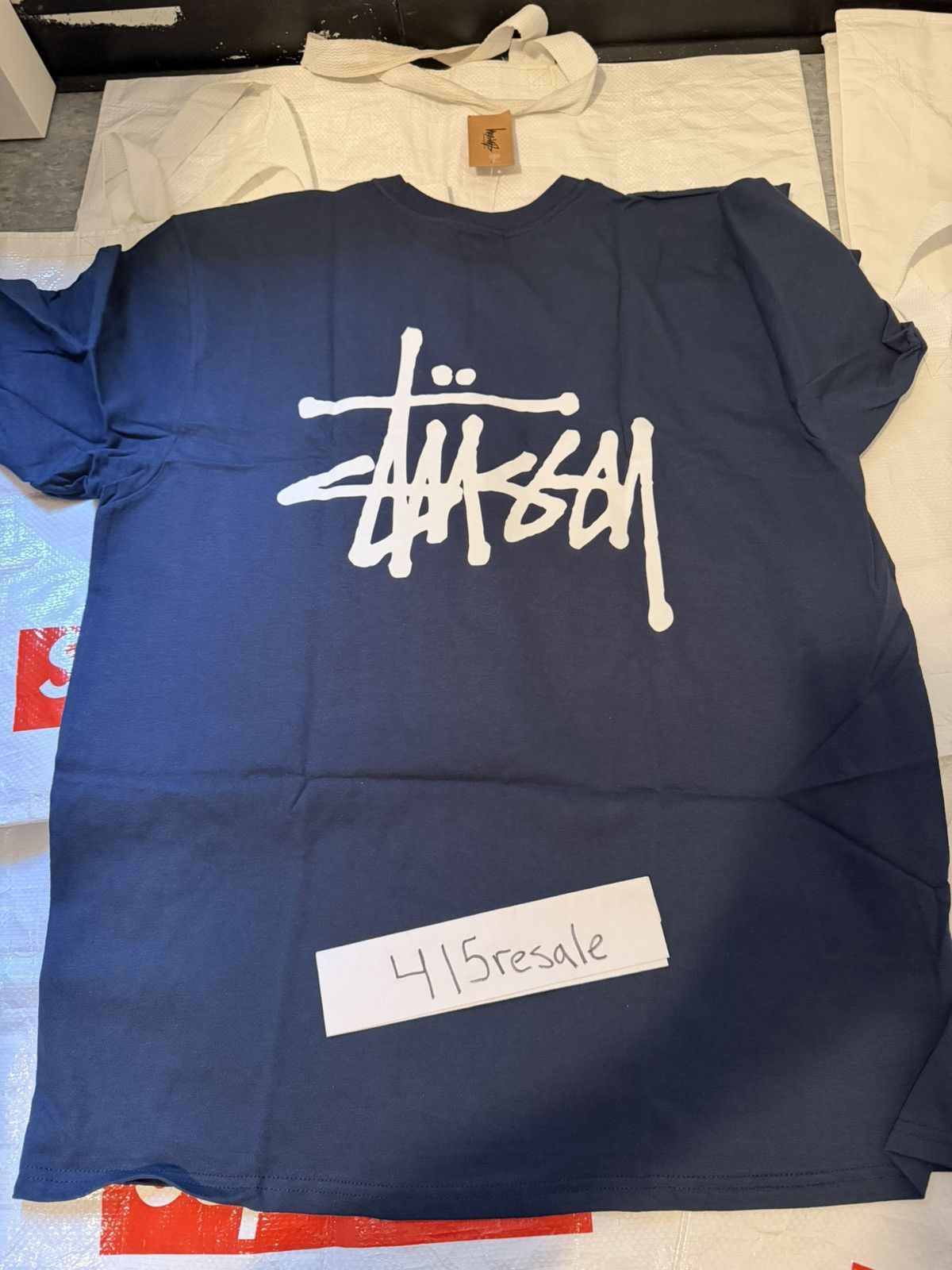 Stussy Stussy Basic Logo Tee Navy Size US L / EU 52-54 / 3 - 13 Thumbnail