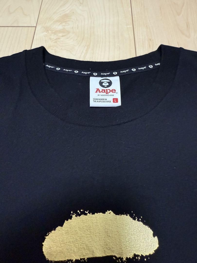 Aape A BATHING APE AAPE Short Sleeve T-Shirt Black L Size US L / EU 52-54 / 3 - 3 Thumbnail