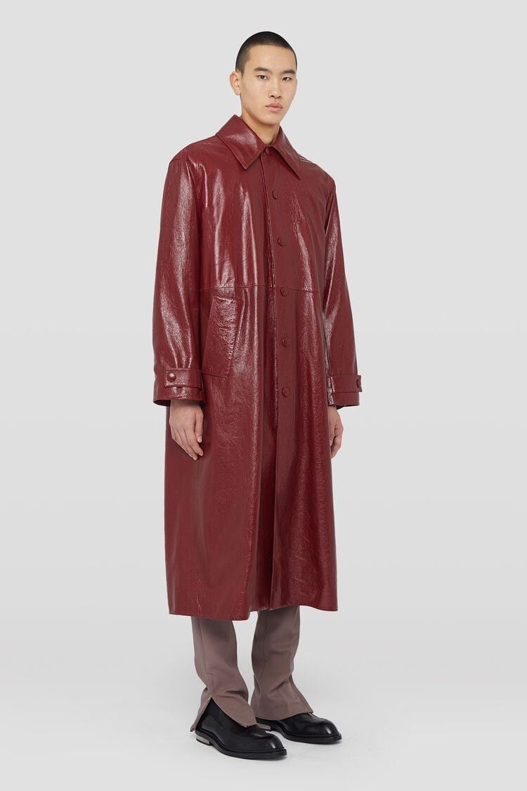 Jil Sander o1w1db10825 Sport Coat in Burgundy Size US XL / EU 56 / 4 - 4 Thumbnail