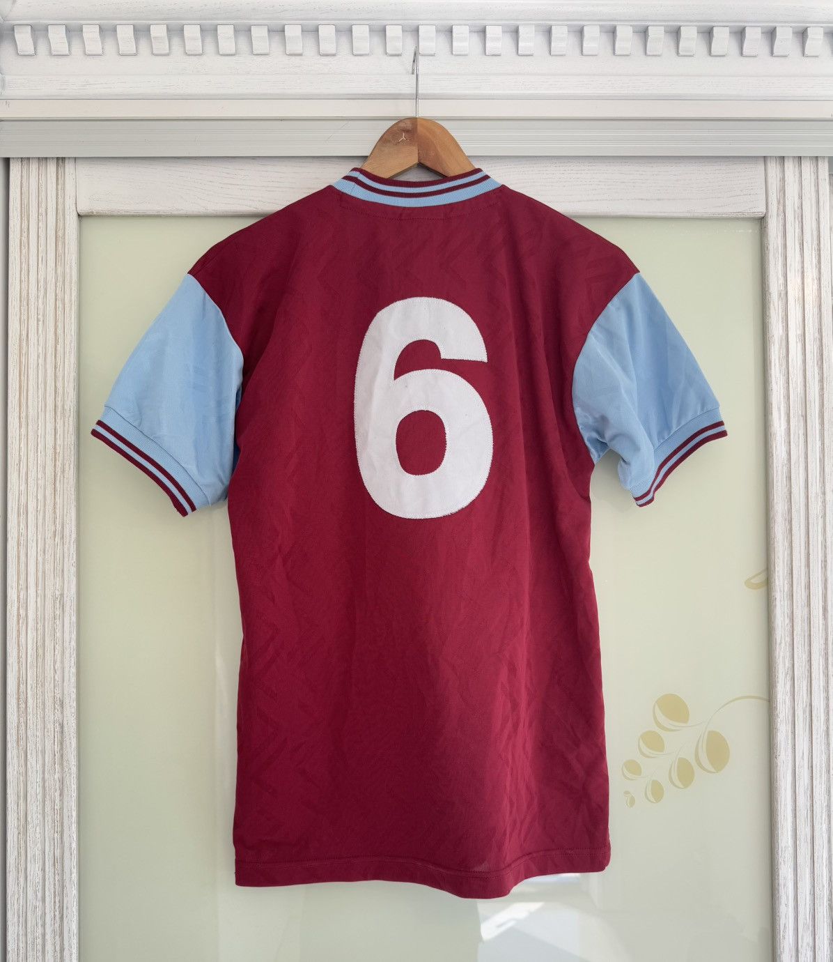Other Vintage West Ham 1994 Score Draw Soccer Jersey Football Kit Size US S / EU 44-46 / 1 - 2 Thumbnail