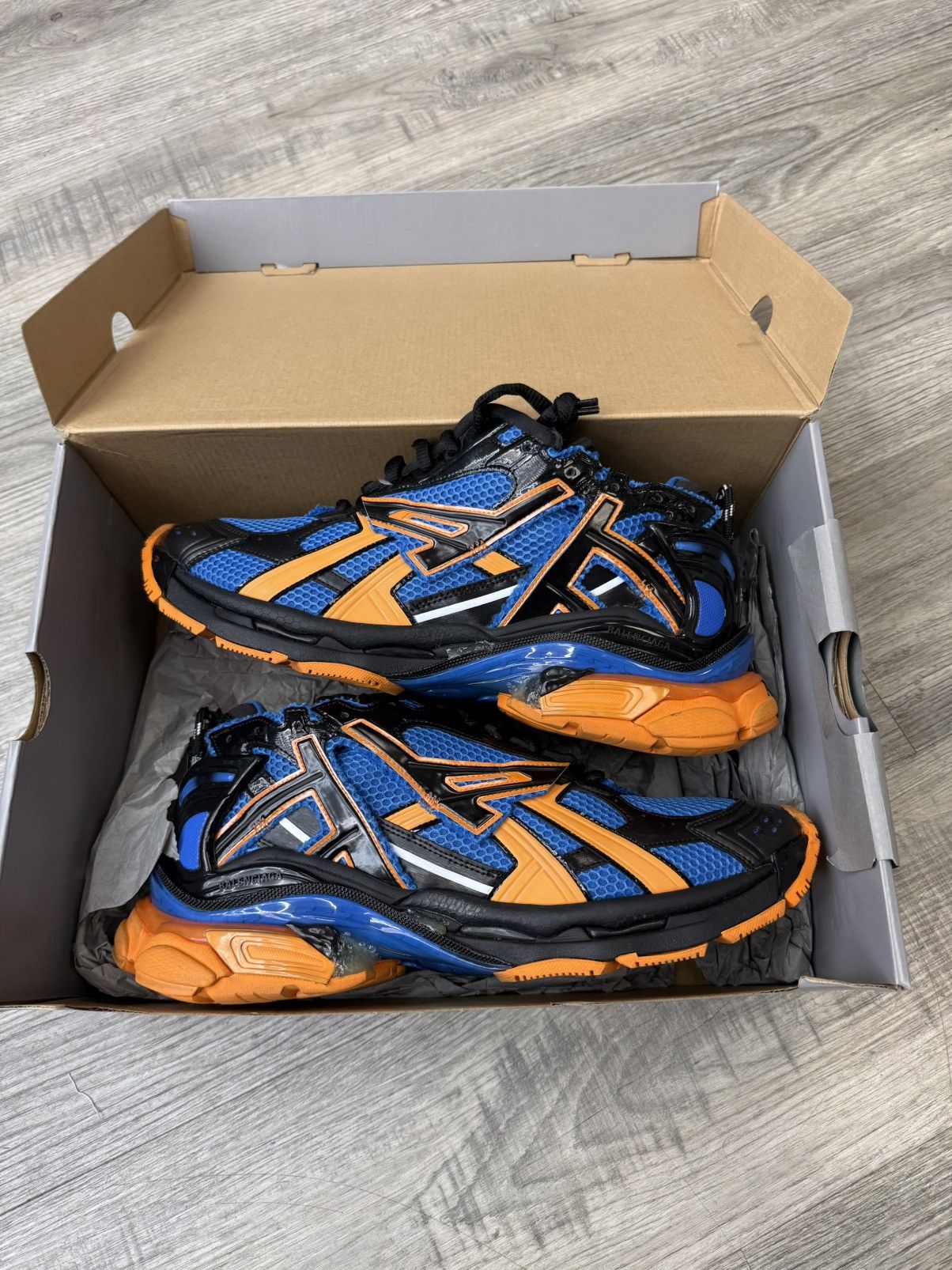 Balenciaga Balenciaga Runner - Blue/Orange Size US 14 / EU 47 - 4 Thumbnail
