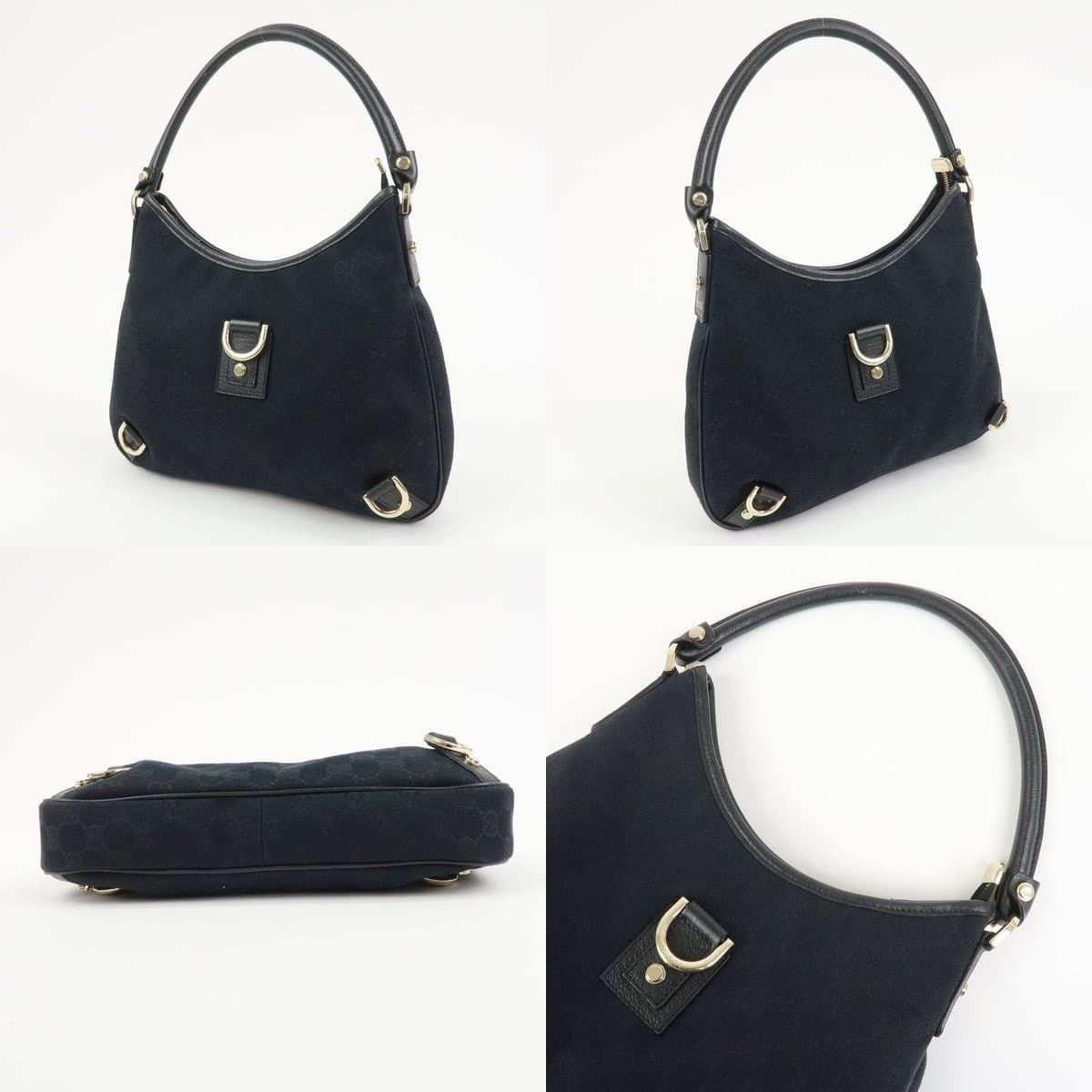 Gucci Gucci Abbey GG Canvas Shoulder Bag Black Size ONE SIZE - 3 Thumbnail