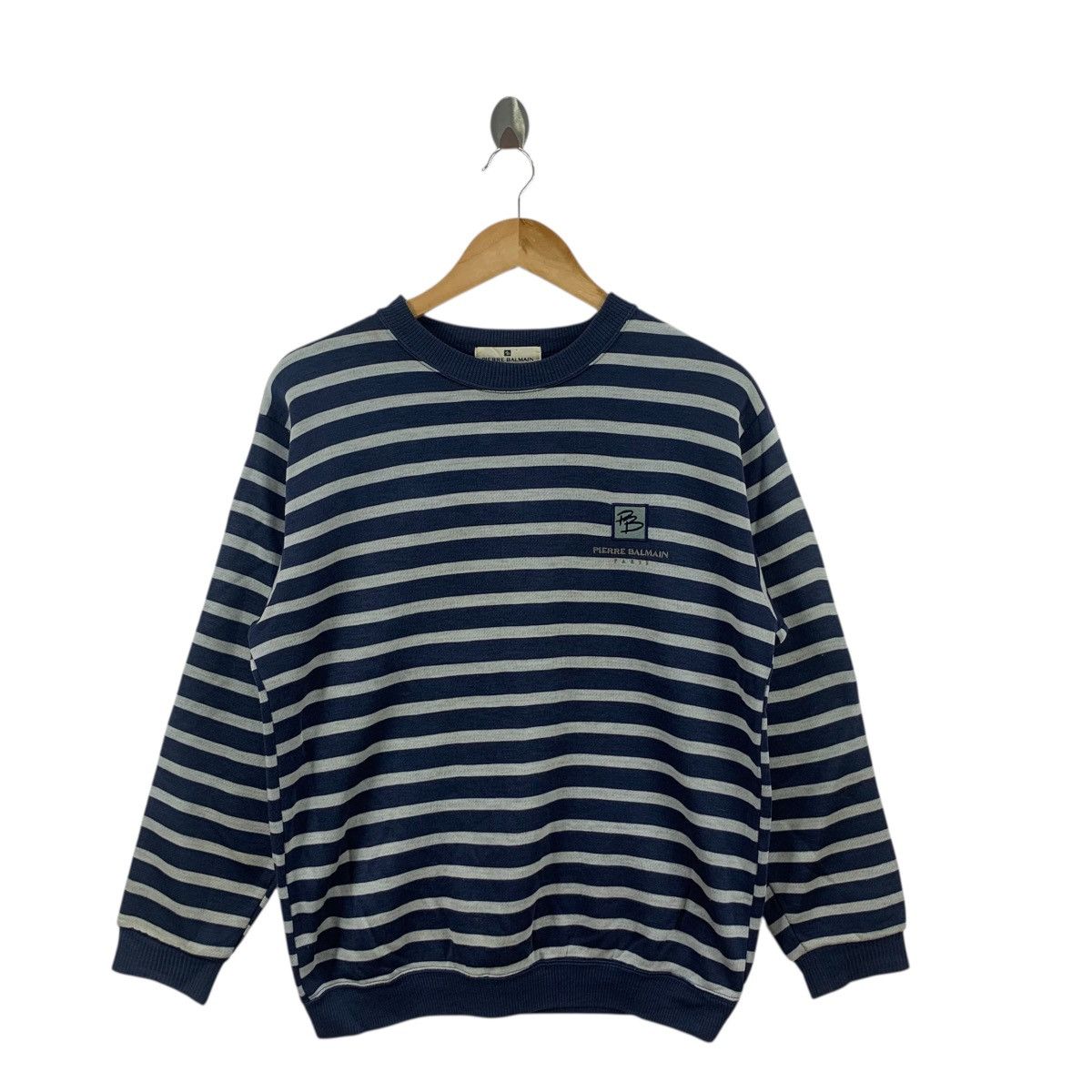 Pierre Balmain Vintage PIERRE BALMAIN PARIS PB Striped Embroidered Size M / US 6-8 / IT 42-44 - 3 Thumbnail