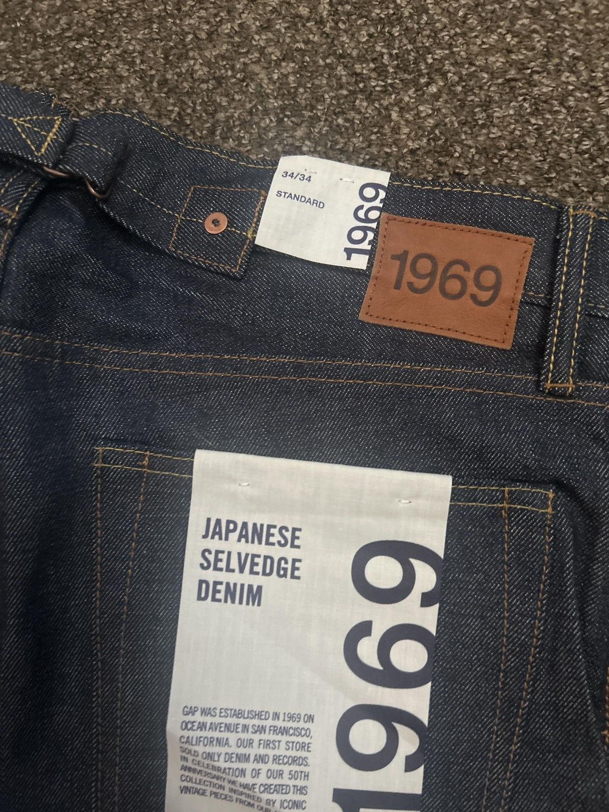 Gap GAP 1969 Japanese Selvedge Denim jeans Size US 34 / EU 50 - 5 Thumbnail