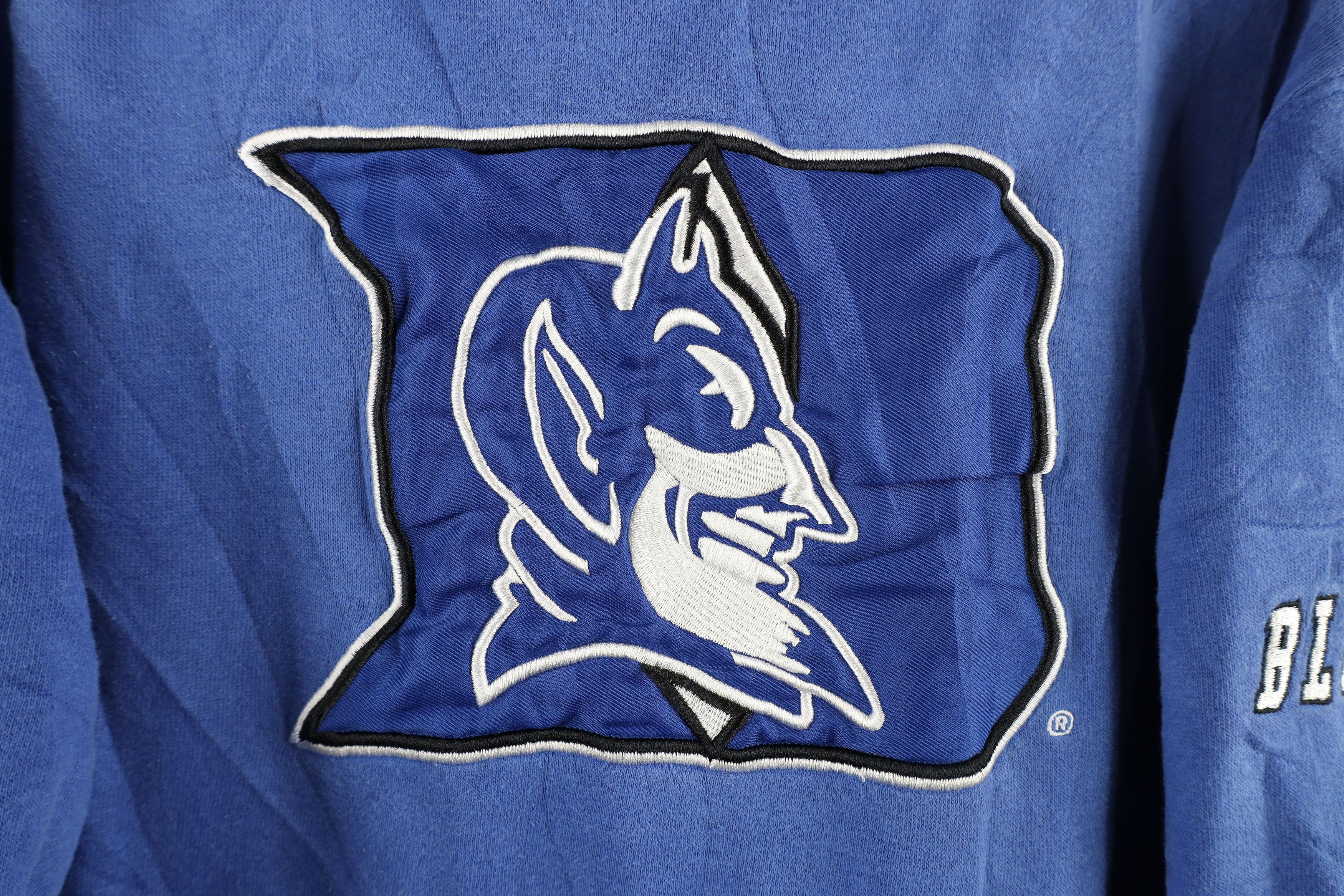 Vintage Vintage Spell Out Duke University Hoodie Sweatshirt Blue Size US S / EU 44-46 / 1 - 5 Thumbnail
