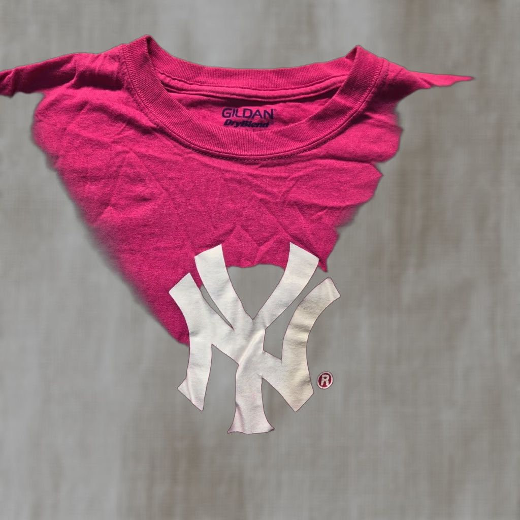 Gildan Gildan NY New York Shirt Mens Womens Size L Pink Short Sleeve Adult Large T-Shirt Crew Neck Logo Knit Cotton All Seasons Regular Size L / US 10 / IT 46 - 1 Thumbnail