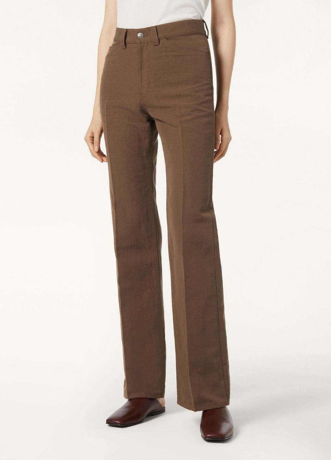 Loro Piana o1srvl11e0526 FAP1297 Buddy Pant in Brown Size 25" / US 0 / IT 36 - 8 Thumbnail