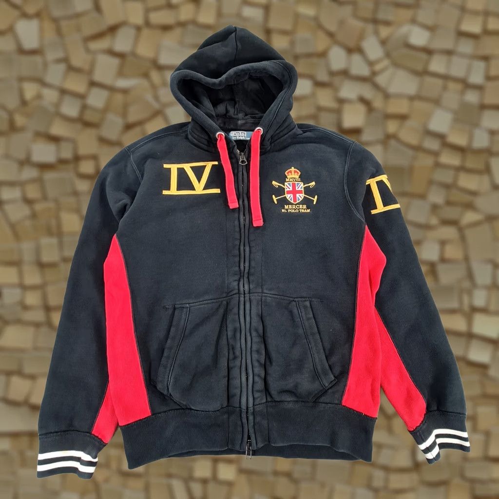 Polo Ralph Lauren Polo Ralph Lauren Mens Hoodie Black Medium Full Zip Mercer Crest Logo Size US M / EU 48-50 / 2 - 1 Thumbnail