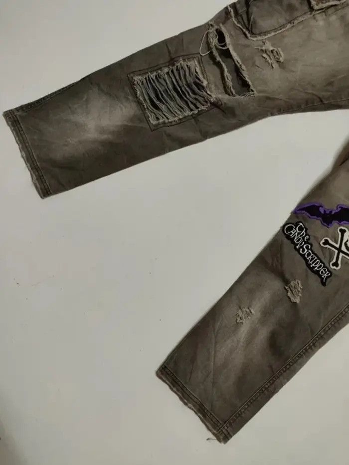 Japanese Brand Candy Stripper Japan Streetwear Distressed Pant Trouser Size US 32 / EU 48 - 5 Thumbnail