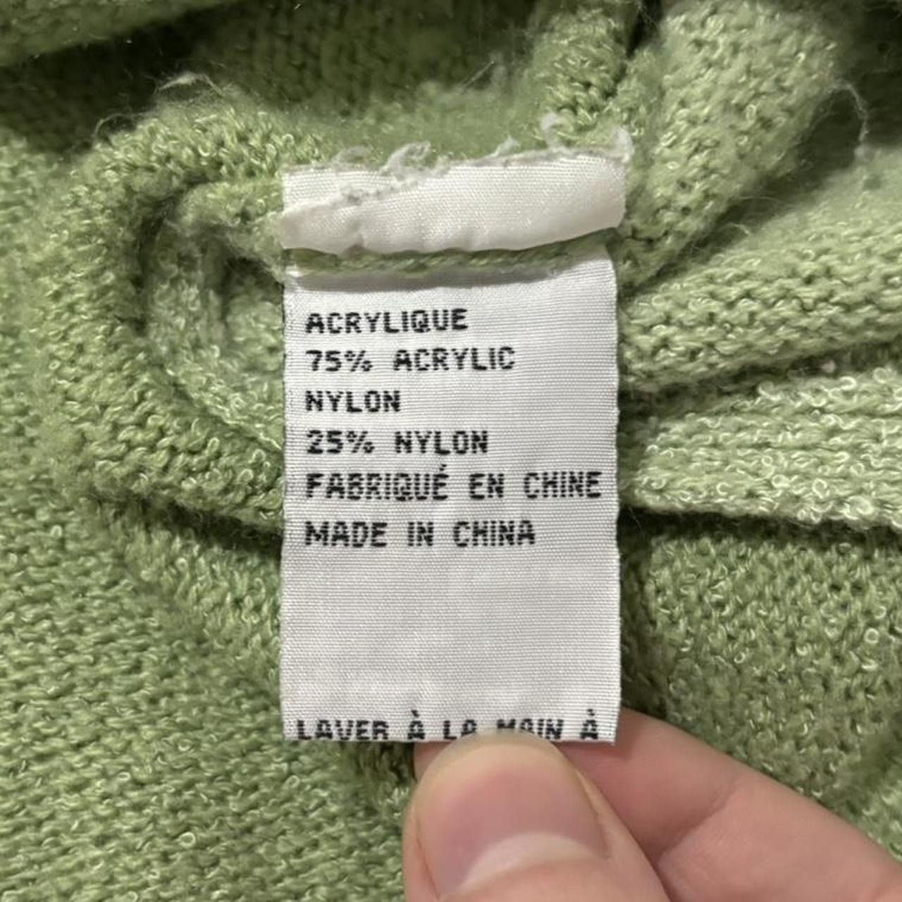 Vintage Vintage Light Green Knit Sweater Size M / US 6-8 / IT 42-44 - 4 Thumbnail