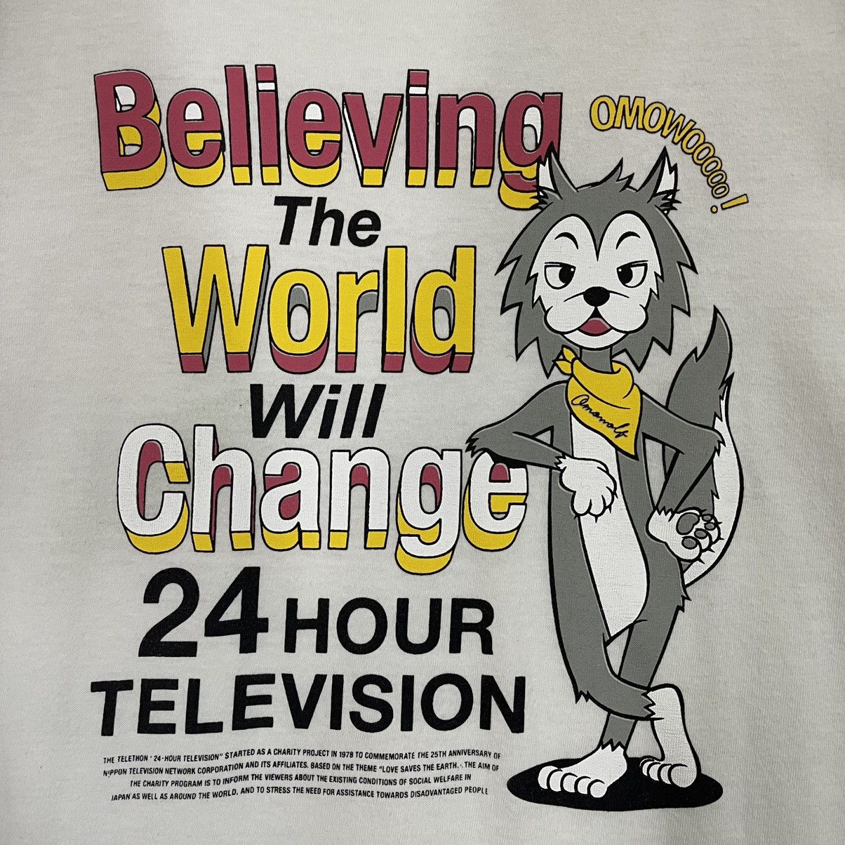 Japanese Brand 24 Hour Television Big Logo Shortsleeve Tee Size US M / EU 48-50 / 2 - 5 Thumbnail