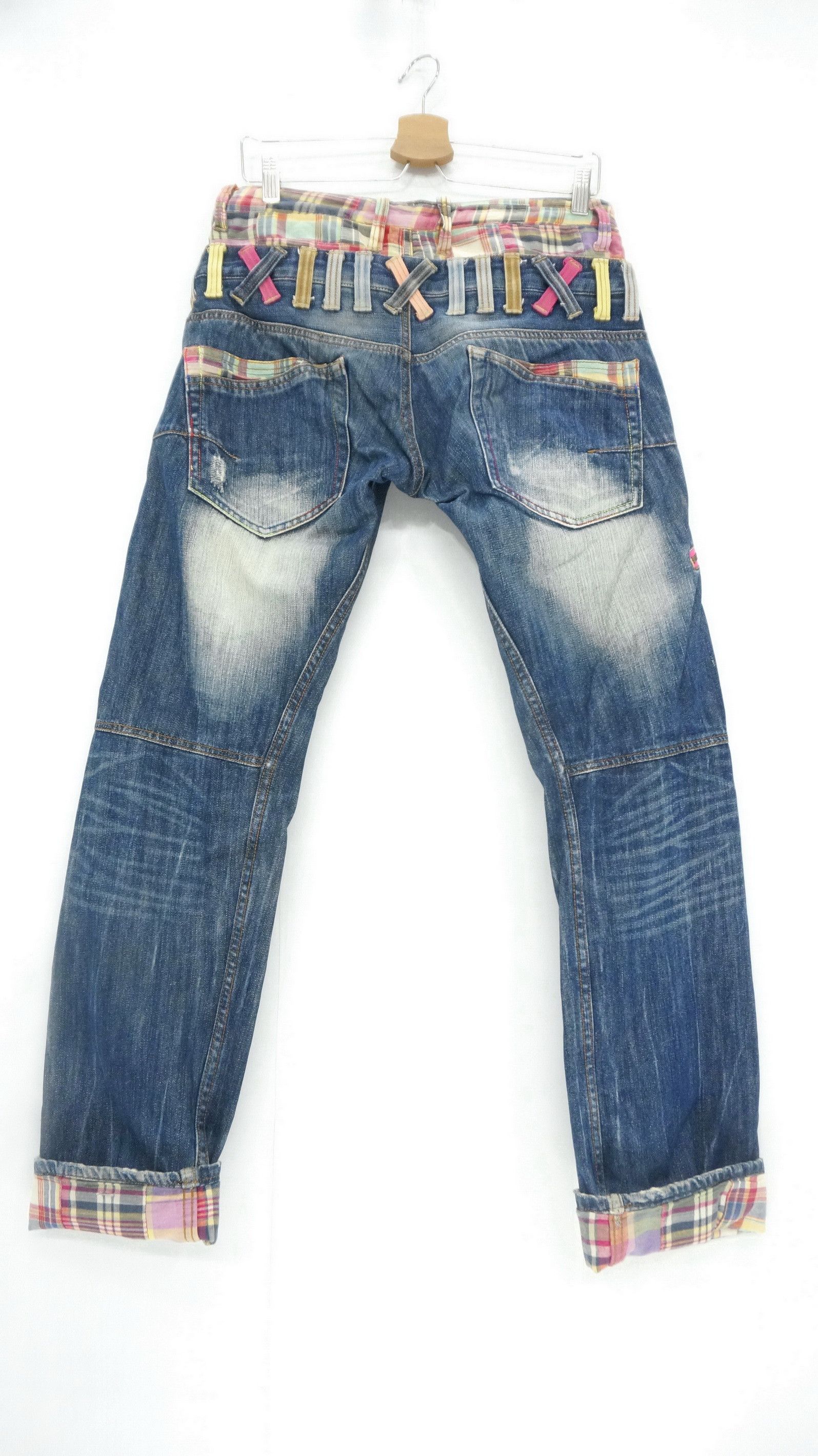 Japanese Brand 🔥Vintage Dominate Handcrafted Doublewaist Jeans Size US 30 / EU 46 - 2 Thumbnail