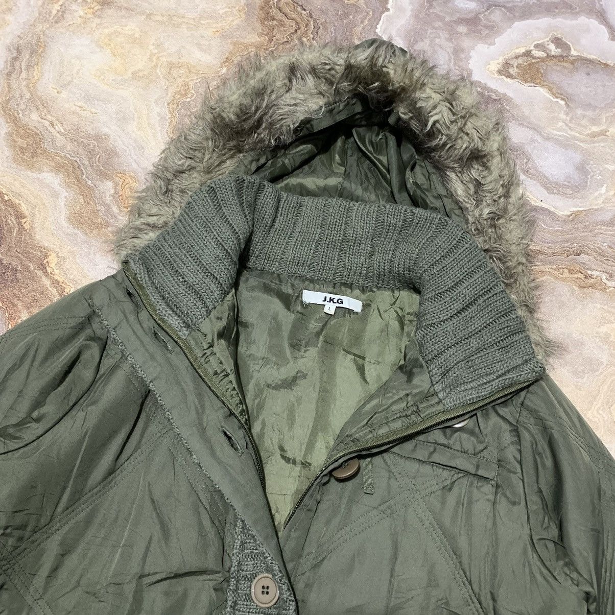 Japanese Brand Jkg Military Puffer Fur Jacket Lgb Ifsix Japanese Brand Size US L / EU 52-54 / 3 - 4 Thumbnail