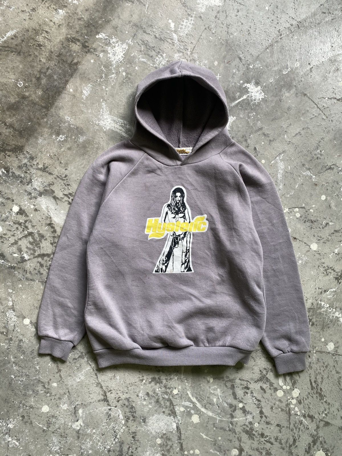 Vintage Hysteric Glamour Pocket Sexy Girl Pullover Hoodie