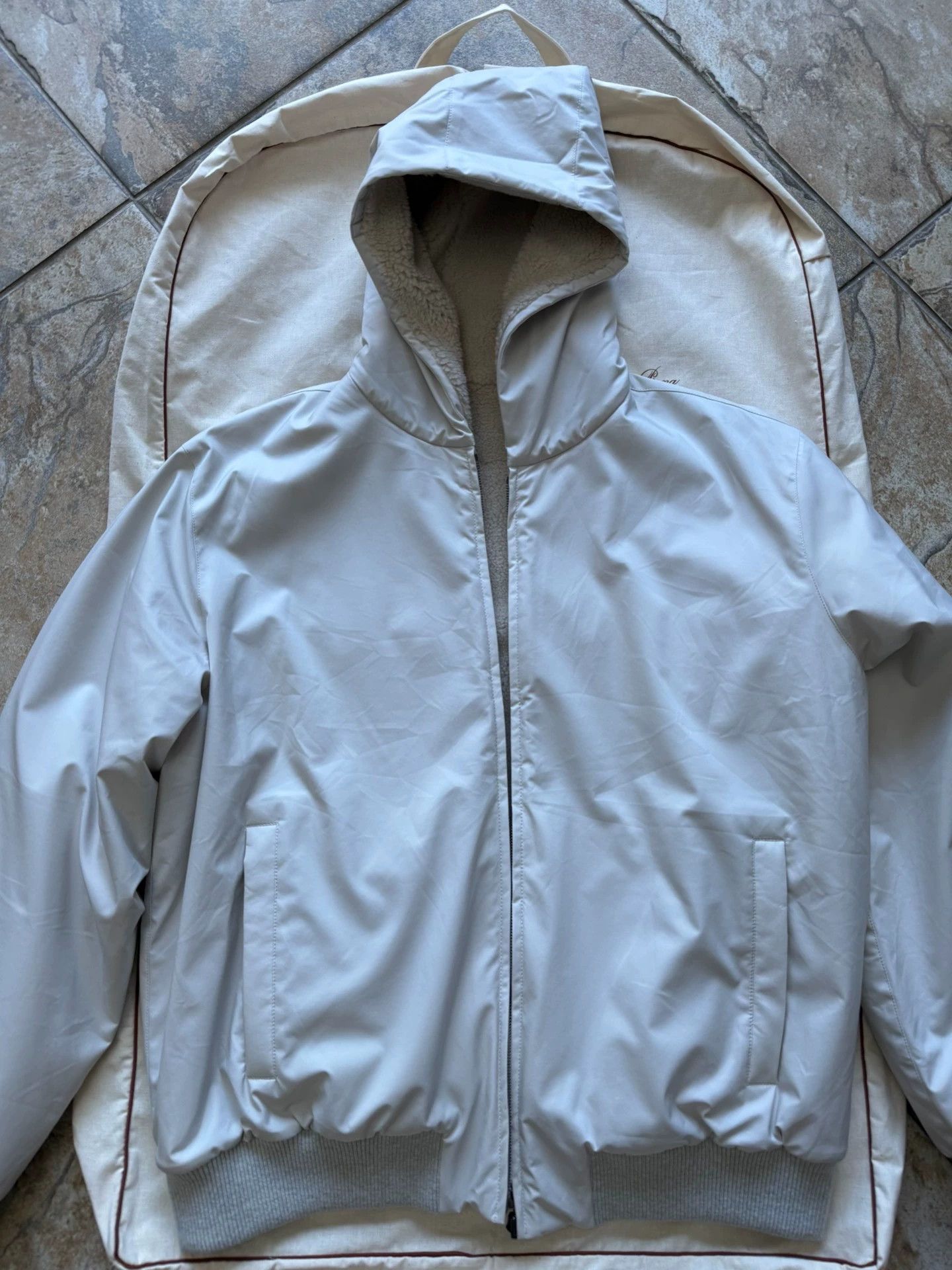 Loro Piana Thick Cashmere Rain Jacket Loro Piana XXL GreenStorm Size US XXL / EU 58 / 5 - 2 Thumbnail
