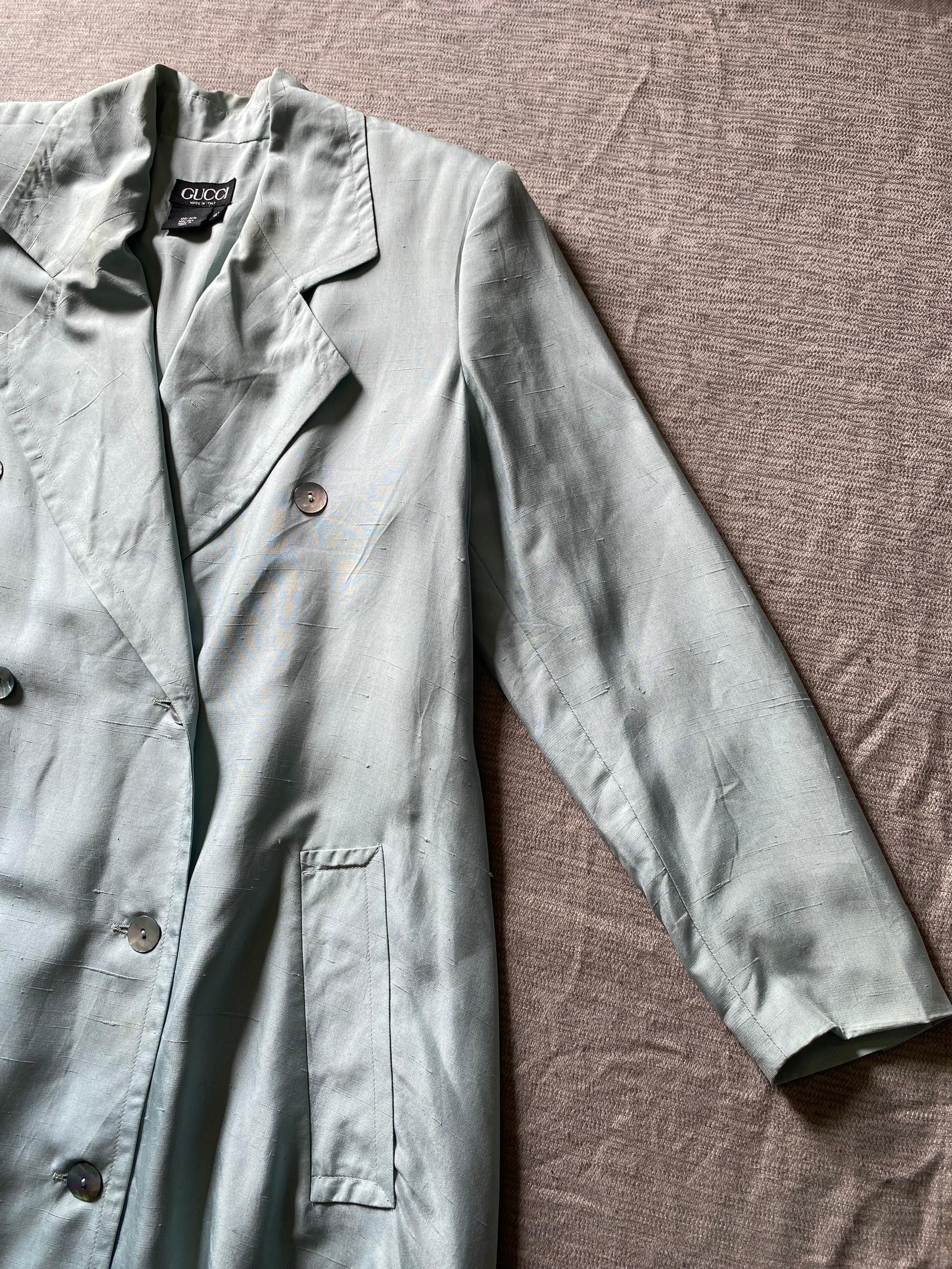 Gucci Vintage Gucci Silk Trench Coat Size M / US 6-8 / IT 42-44 - 3 Thumbnail