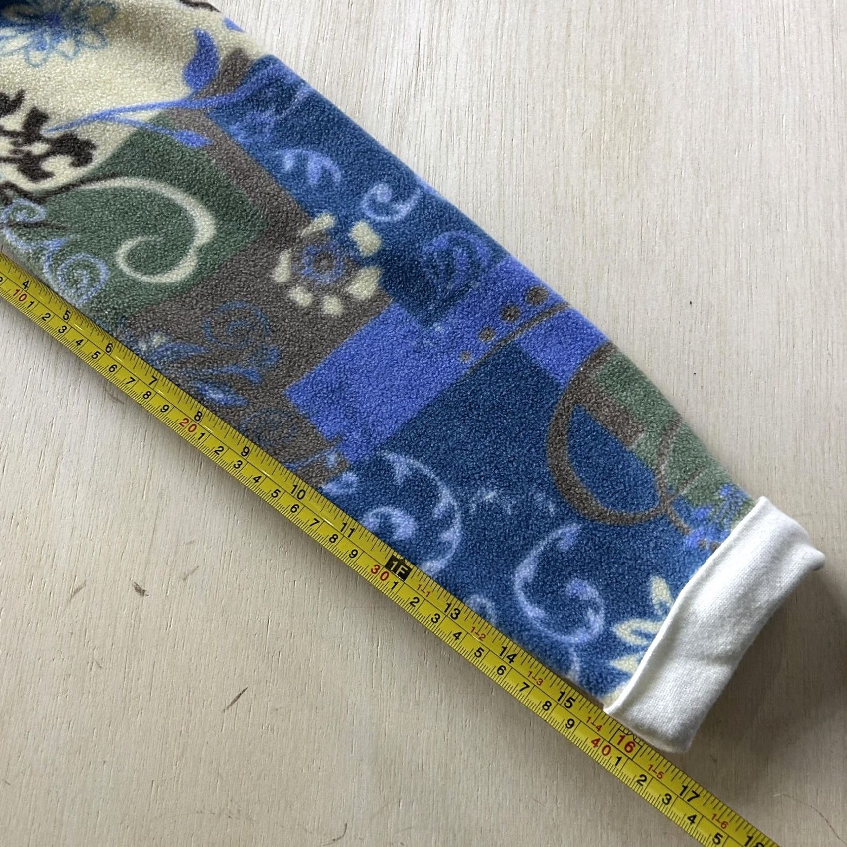 Blair VINTAGE Blair Sweater Womens Medium Blue Mock Neck Floral Fleece Raglan Pullover Size M / US 6-8 / IT 42-44 - 5 Thumbnail