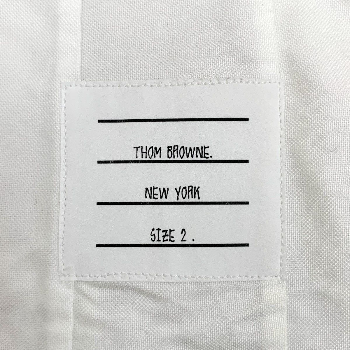 Thom Browne Thom Browne White Cotton Long Sleeve Shirt K26WX Size M / US 6-8 / IT 42-44 - 5 Thumbnail