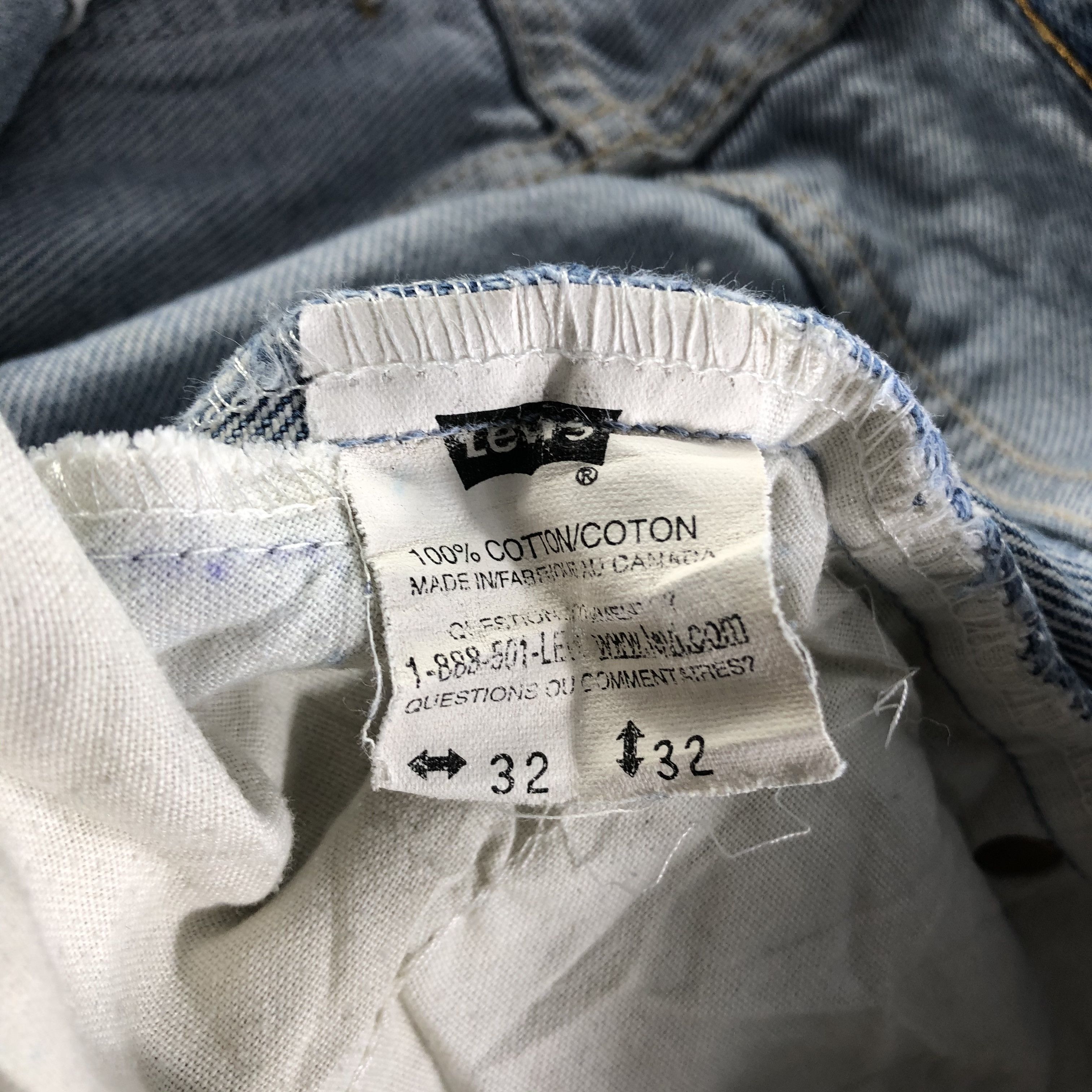 Levi's Vintage 90s Light Wash Levis Jeans-J3191 Size US 32 / EU 48 - 9 Thumbnail