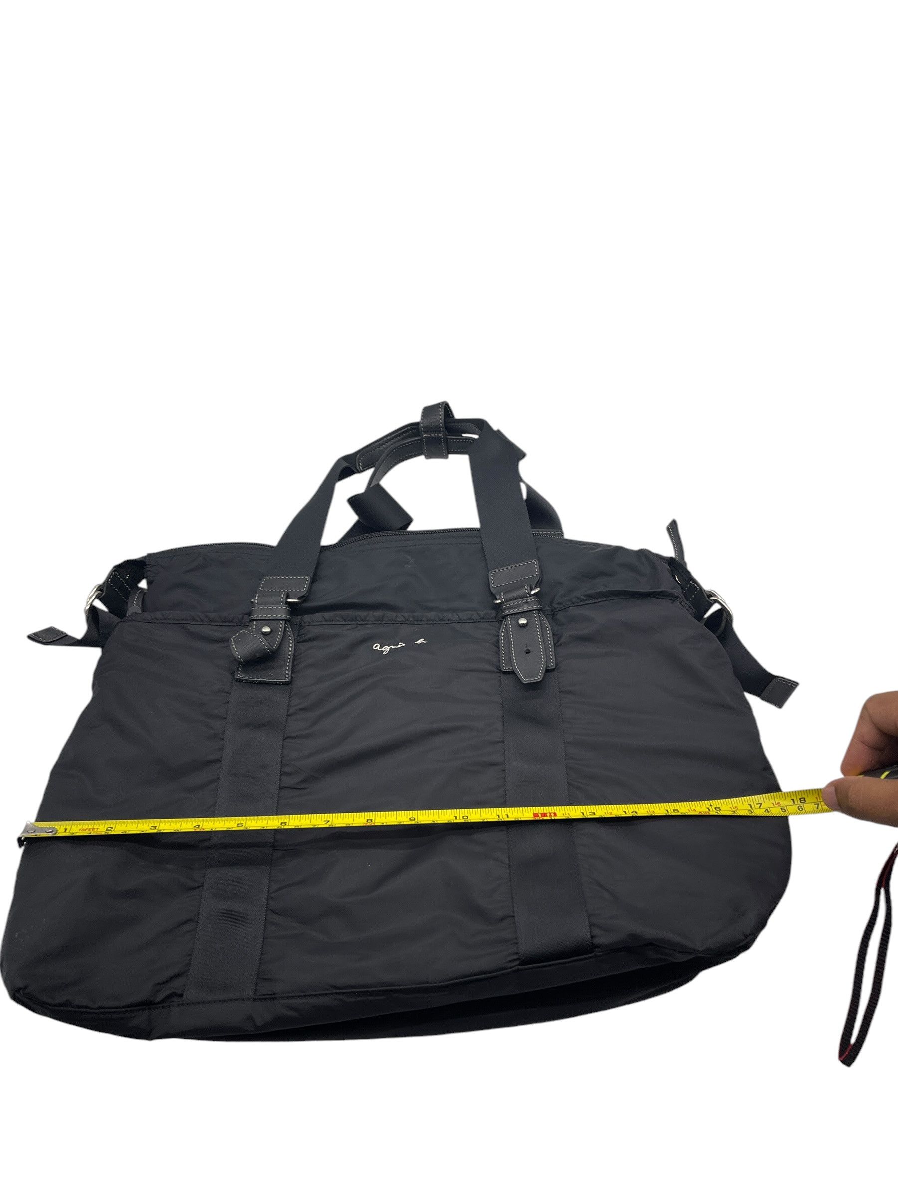 agnes b. Agnès b Voyage Nylon Boston Travel Bag Black Duffel Gym Bag Size ONE SIZE - 12 Thumbnail