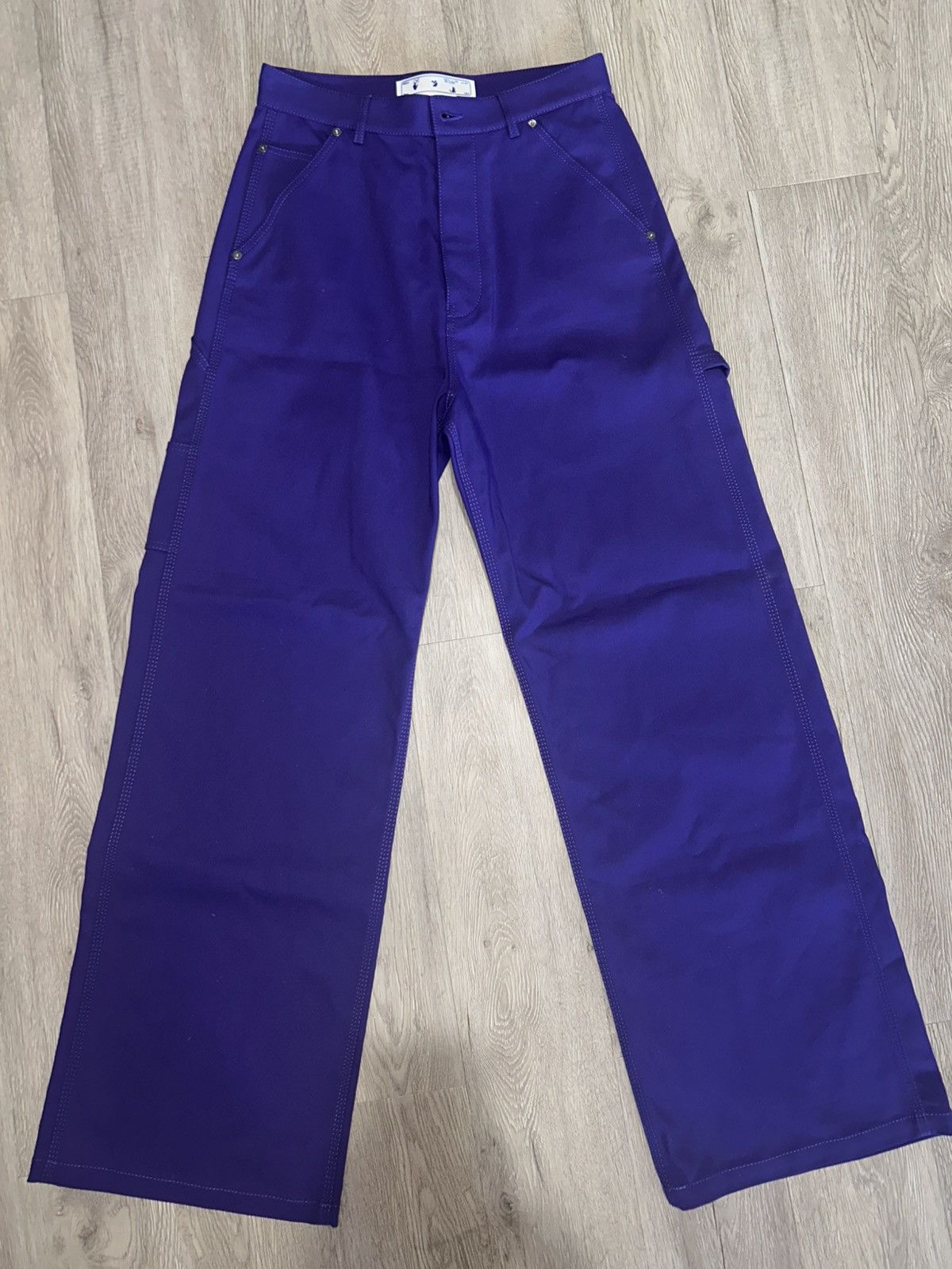 Off-White OFF-WHITE CAREPENTER FIT WAVE OFF PANTS XS Size US 31 - 4 Thumbnail