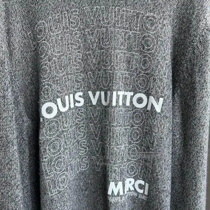 Louis Vuitton Louis Vuitton Men's XXL Gray Knit Sweater . Size US XXL / EU 58 / 5 - 3 Thumbnail