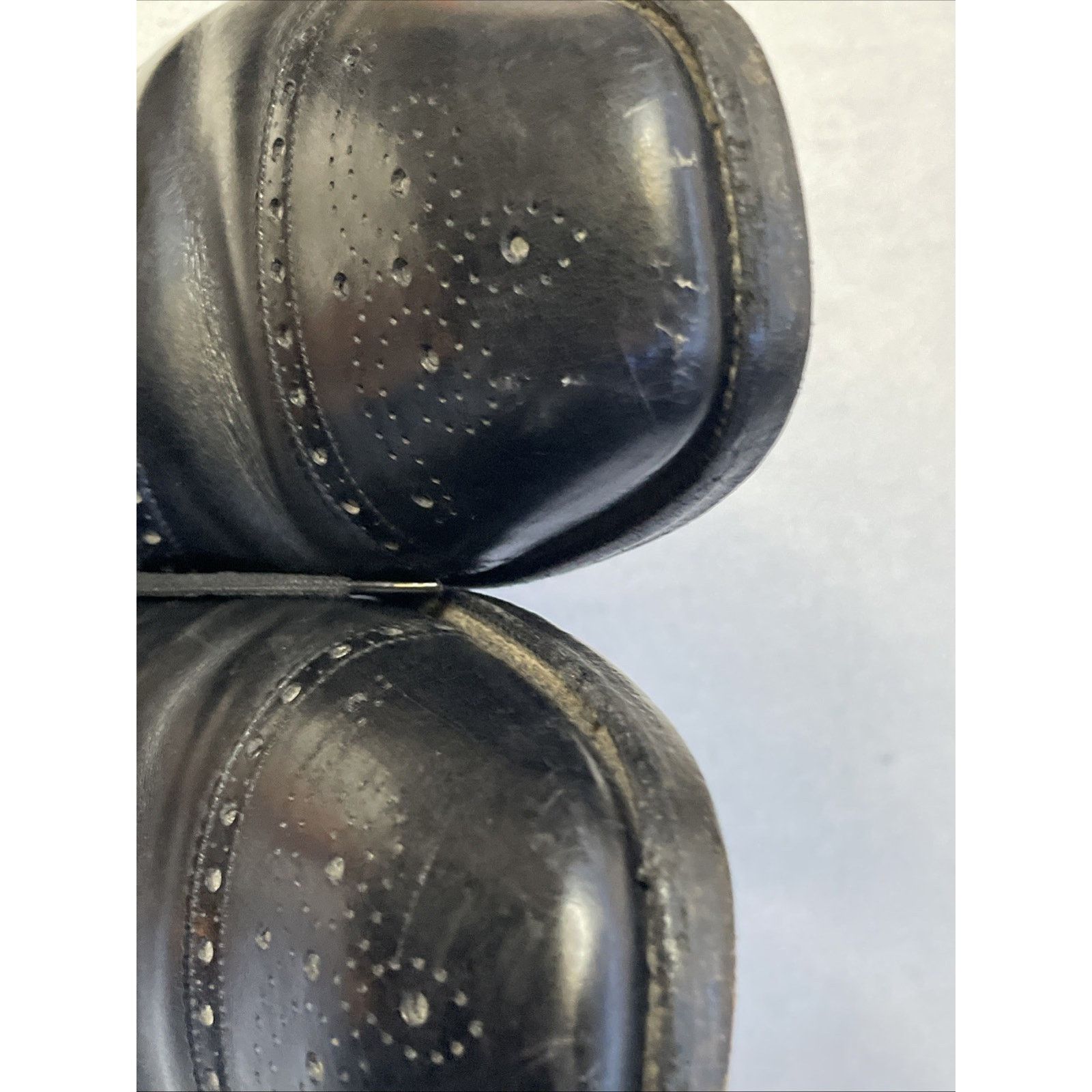 Church's Vtg Church’s Diplomat Black Semi-Brogue Oxford 3-City London Size US 11 / EU 44 - 24 Thumbnail