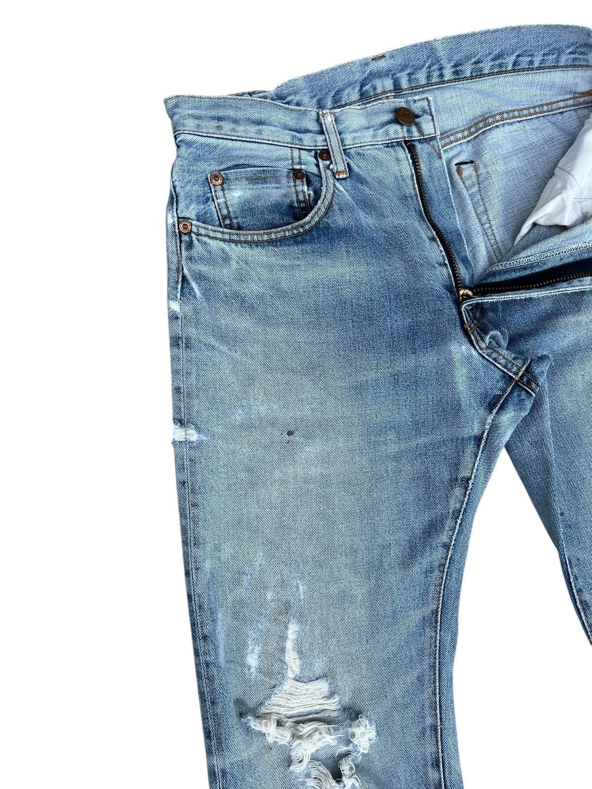 Hysteric Glamour Trashed Vintage Hysteric Glamour Faded Denim Selvedge Jeans Size US 29 - 8 Thumbnail