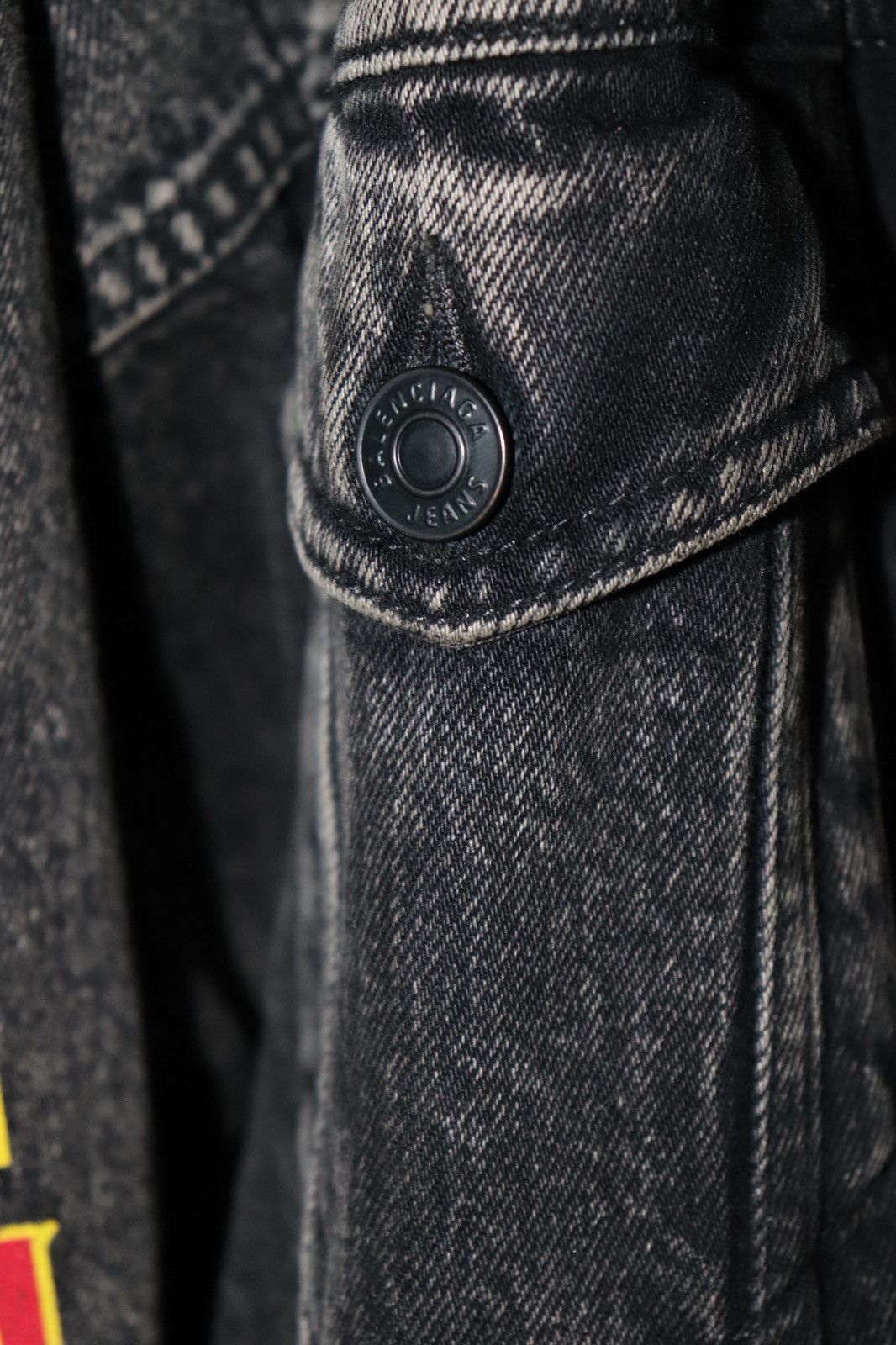 Balenciaga Metal Oversized Denim Jacket 'Black Size US L / EU 52-54 / 3 - 12 Thumbnail