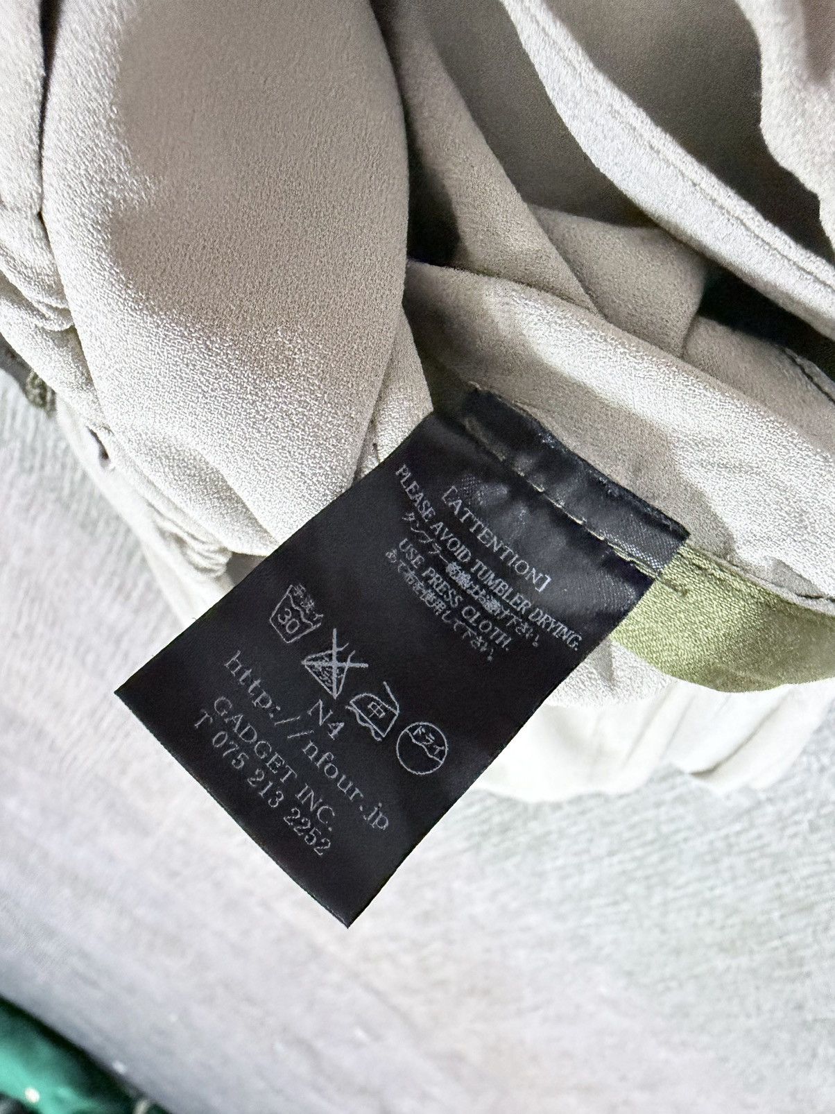 N4 Authentic🔥N4 Triacatate Blend Olive Green Pants Size US 31 - 12 Thumbnail