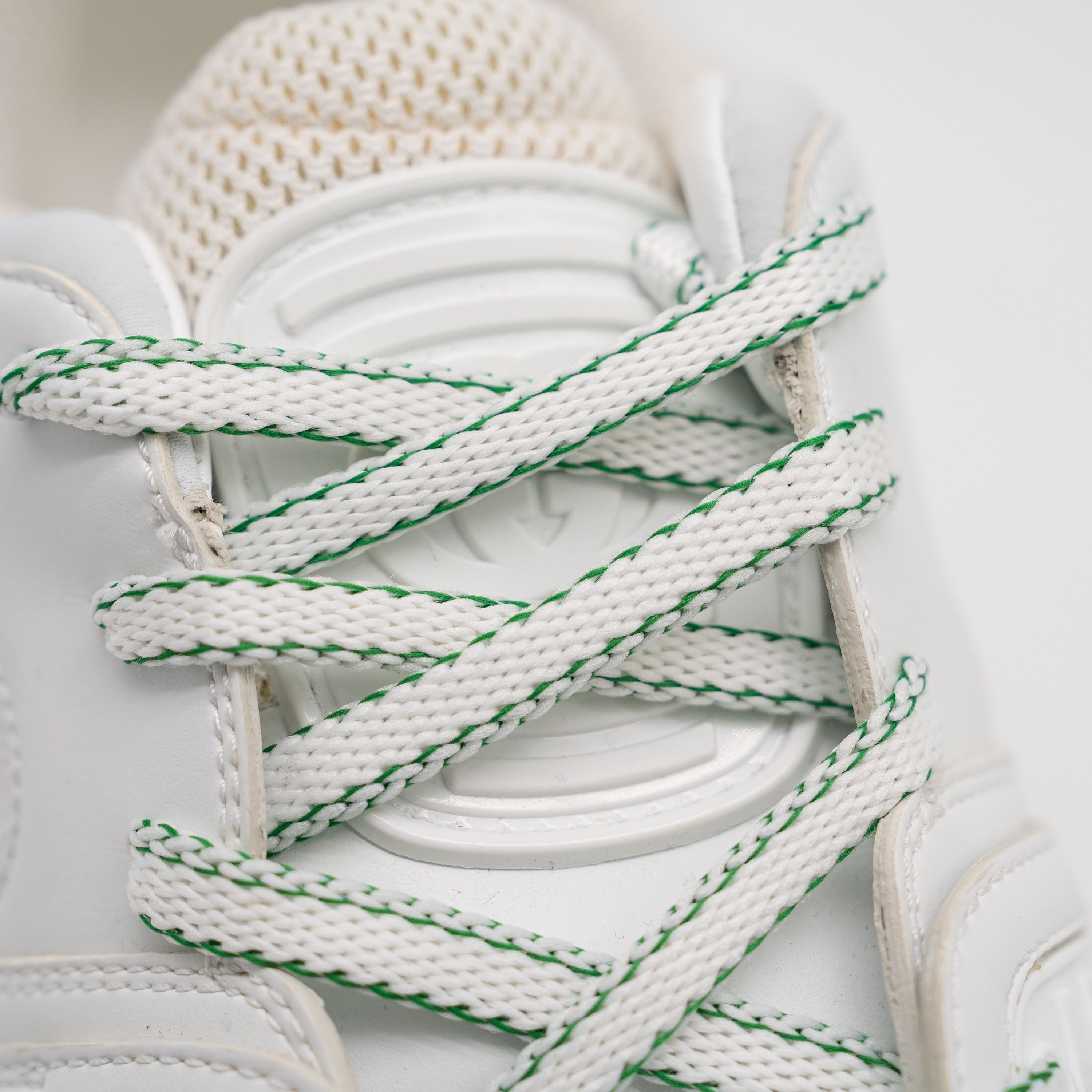 Gucci 14G 14.5 US Gucci Basket Low White Green Sneakers GG Size US 14 / EU 47 - 8 Thumbnail