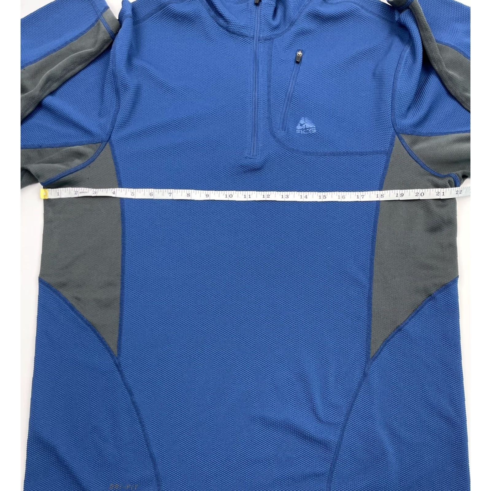 Nike Nike Men's ACG Dri Fit Pullover 1/4 Zip Hiking Outdoors Base Layer Blue Sz XL Size US XL / EU 56 / 4 - 5 Thumbnail