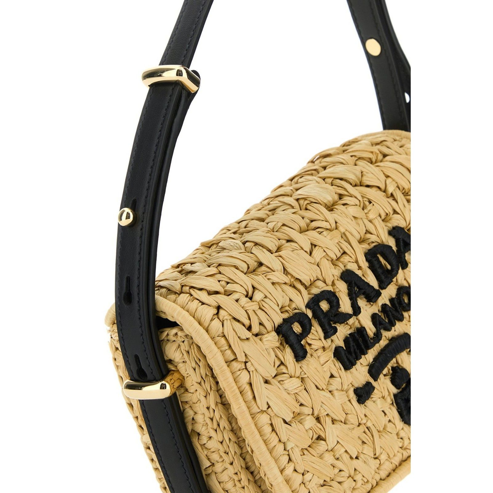 Prada PRADA Sand Brown Raffia Shoulder Bag New And Authentic Size ONE SIZE - 4 Thumbnail