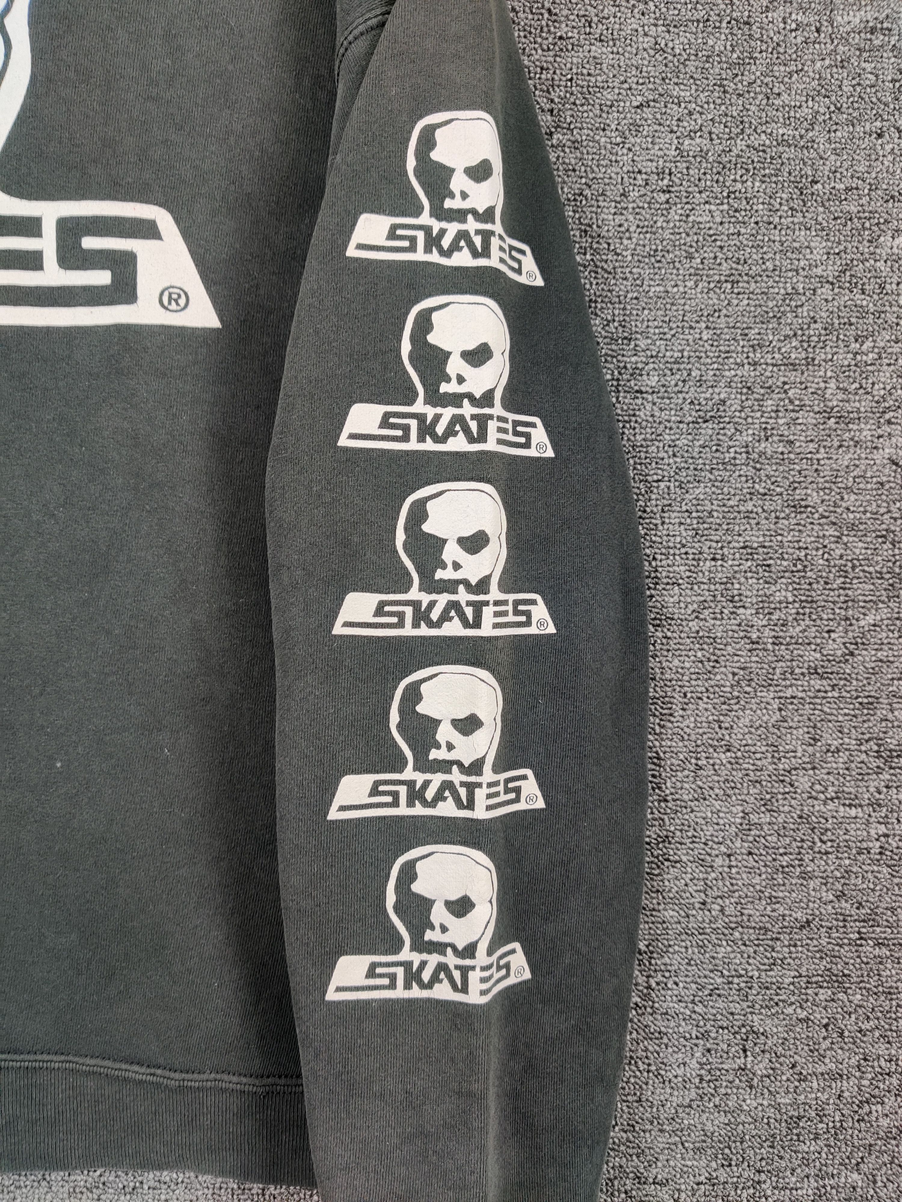 Vintage Vintage Skull Skates Skateboard Skull Sweatshirt Size US L / EU 52-54 / 3 - 3 Thumbnail