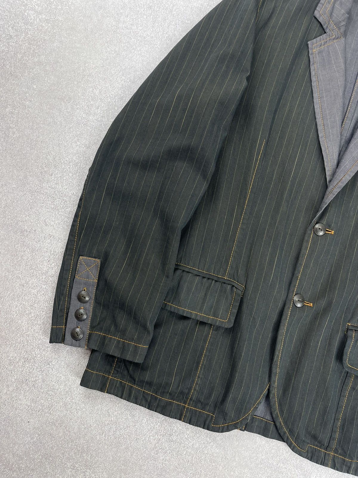 Hugo Boss × Vintage Vintage Hugo Boss Stripped Blazer Jacket Men’s Size 42R - 3 Thumbnail