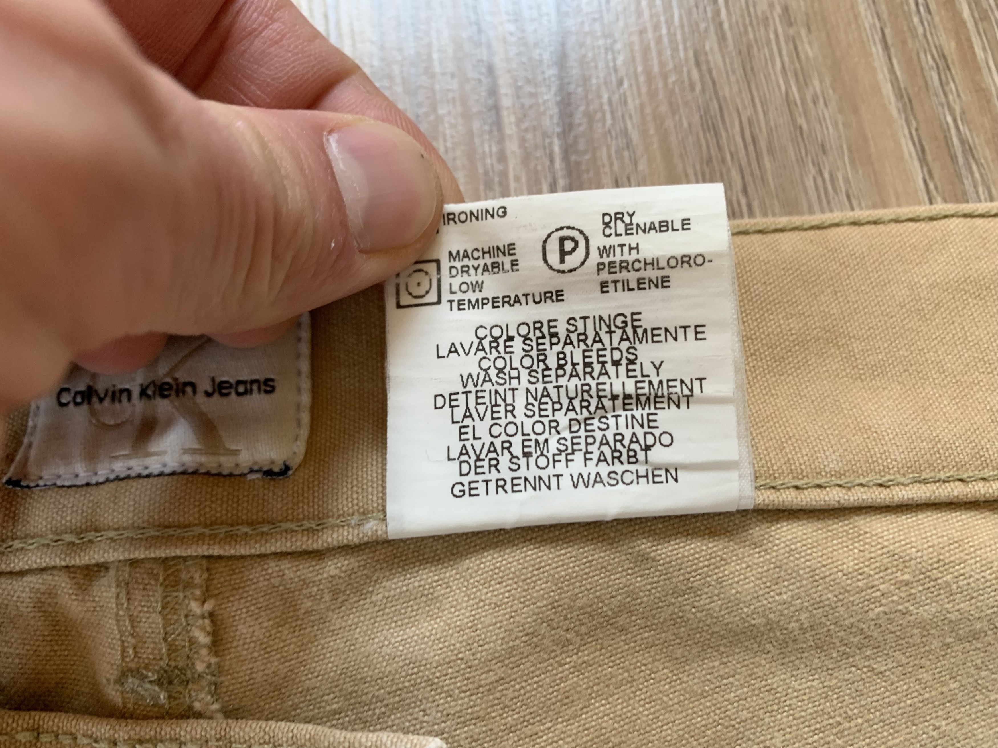 Calvin Klein × Vintage Vintage Calvin Klein Beige Pants Size US 31 - 10 Thumbnail