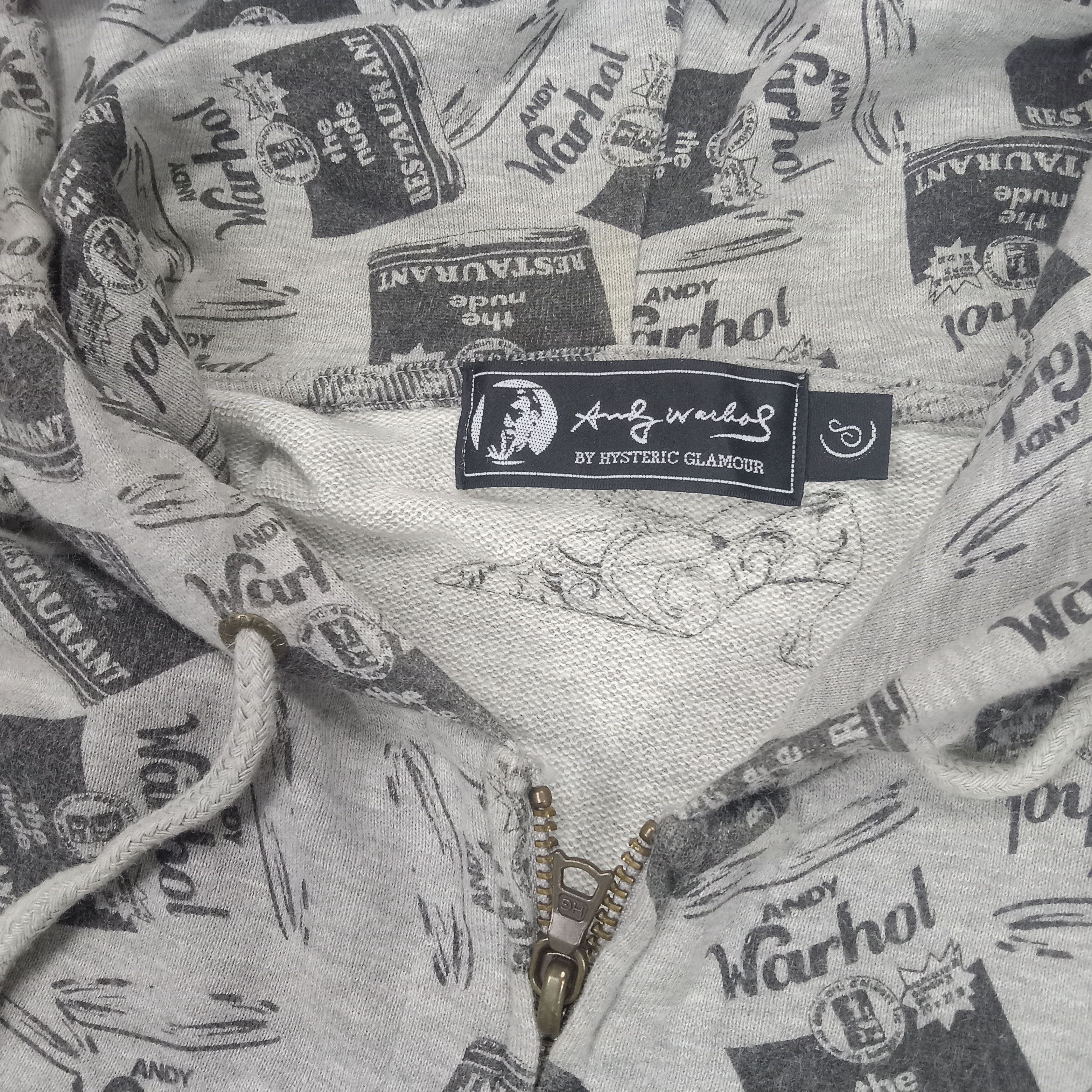 Hysteric Glamour Hysteric Glamour X Andy Warhol Zipper Hoodies Custom Art Size US S / EU 44-46 / 1 - 7 Thumbnail
