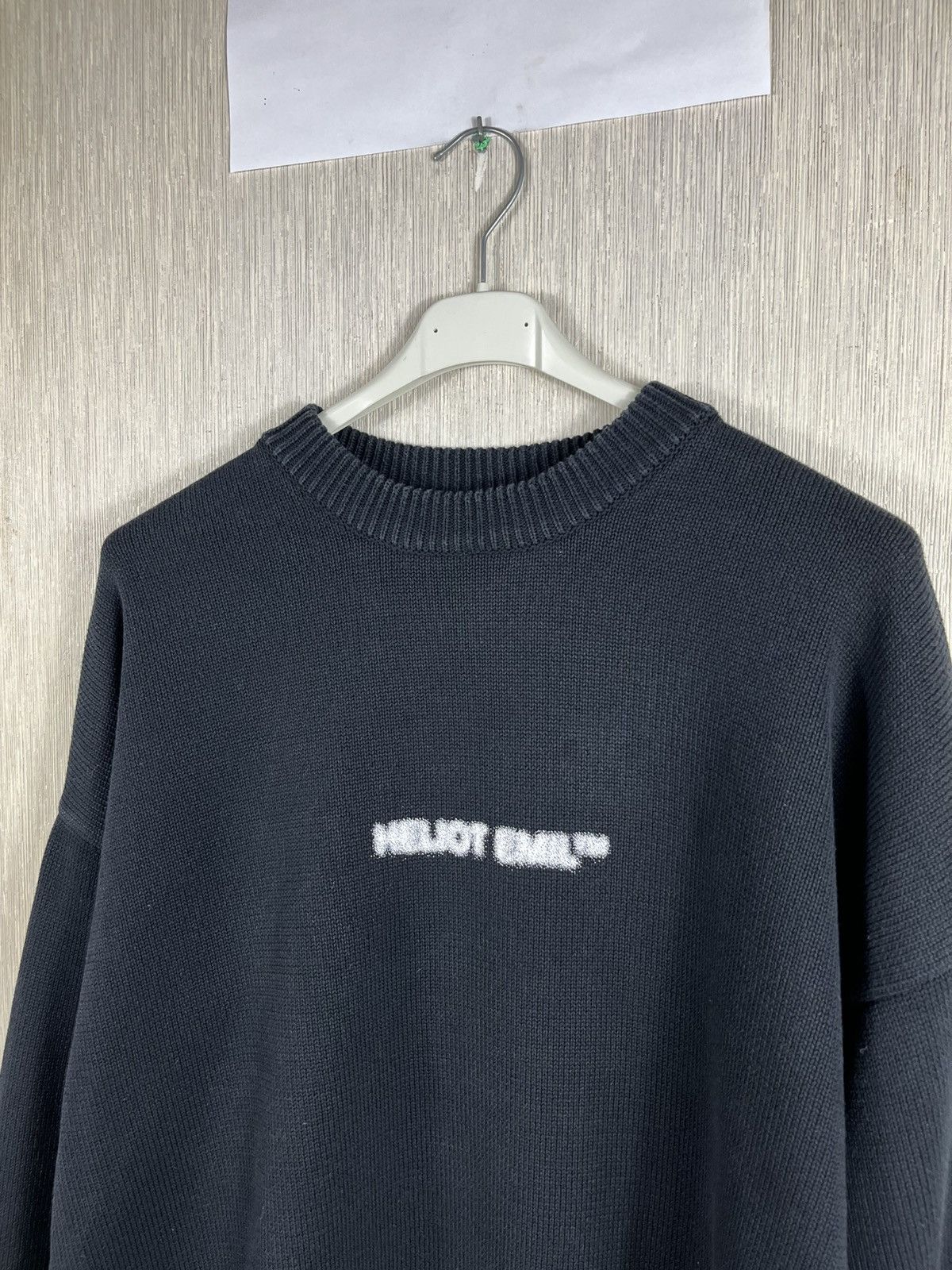 Heliot Emil Heliot Emil oversized knit sweater blurred central logo tm Size US M / EU 48-50 / 2 - 6 Thumbnail